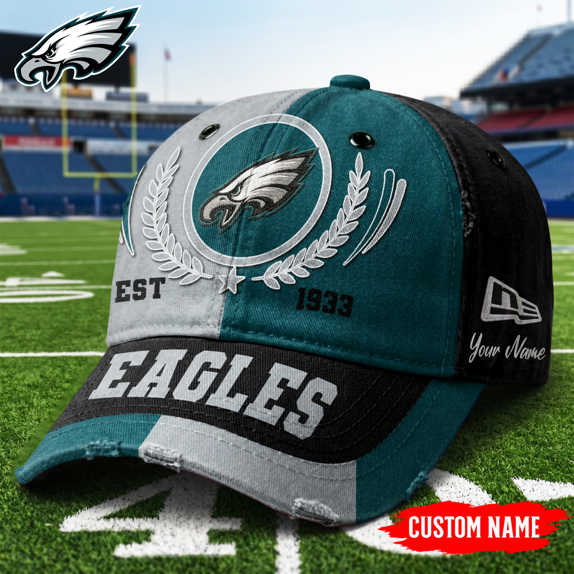 Philadelphia Eagles | Premium NFL Split Color Classic Cap TTH200569 - Image 2