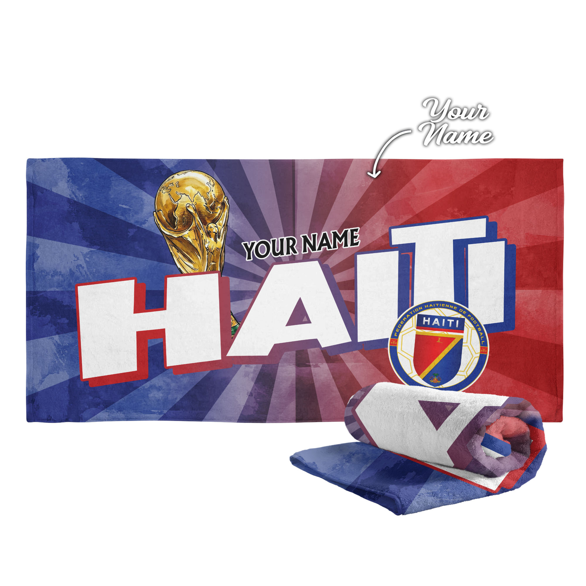 Haiti | Premium World Cup 2026 Land of Champions Beach Towel TTH210512