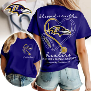 Baltimore Ravens | Premium NFL Heart of A Nurse Game Day 3D Shirt TTH200581