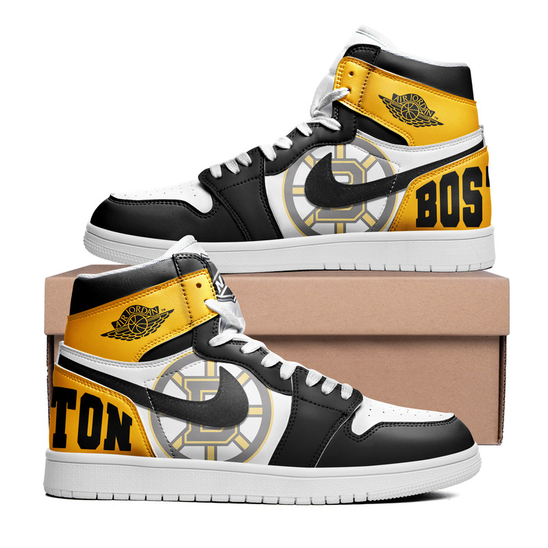 Boston Bruins x Premium NHL Teams Limited Edition Air Jordan 1 High Top Sneakers – Gift for Fans TTH190530