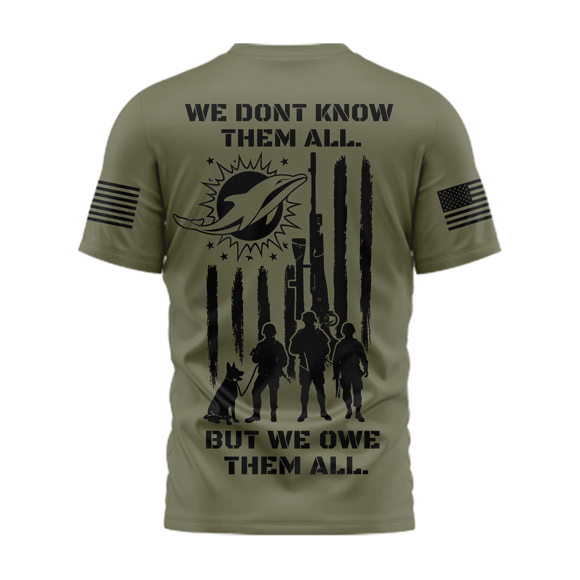 Miami Dolphins | Premium NFL Celebrating Memorial Day 3D Shirt TTH200580 - Image 3