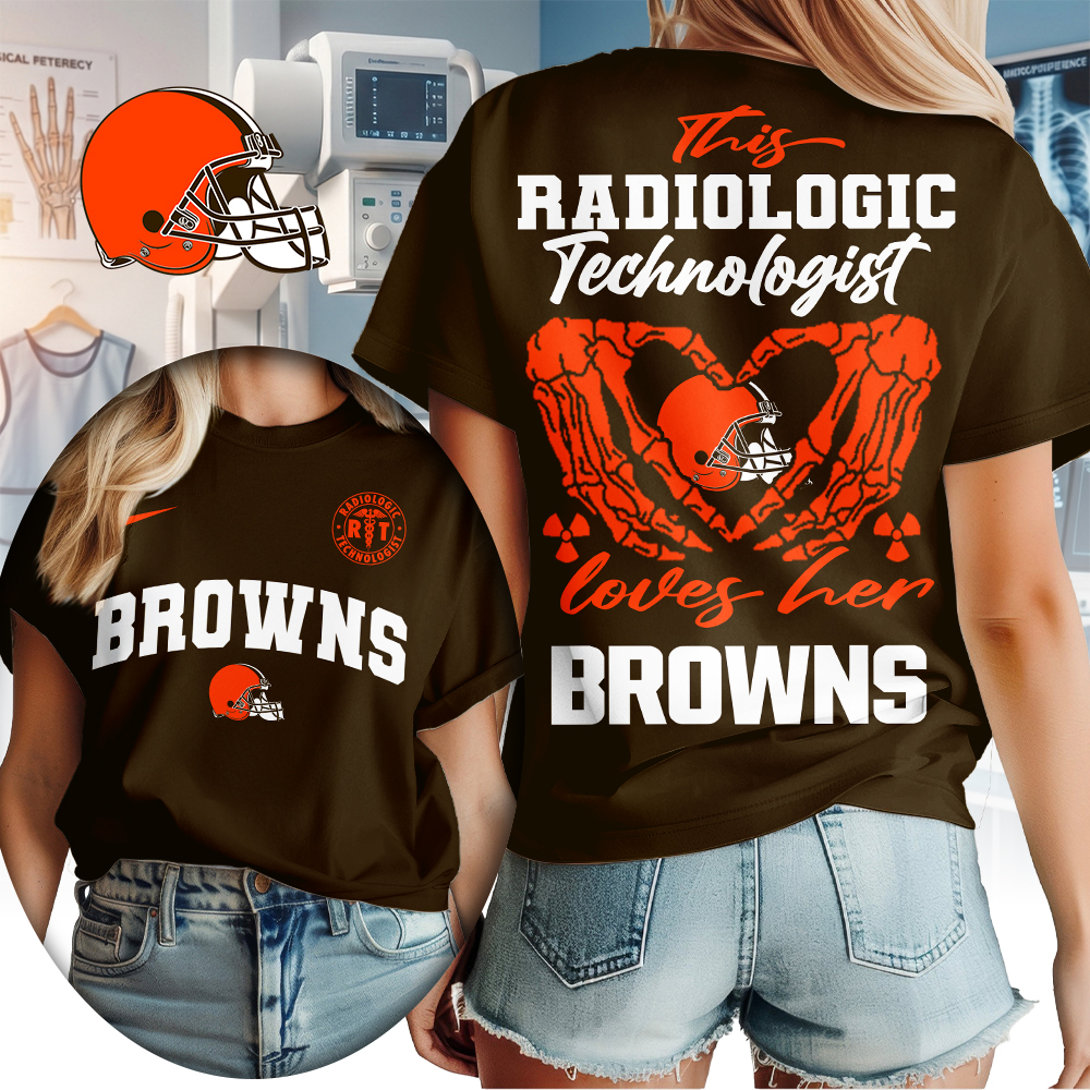 Cleveland Browns | Premium NFL Radiology Technologist Women Shirt TTH210503 - Image 2