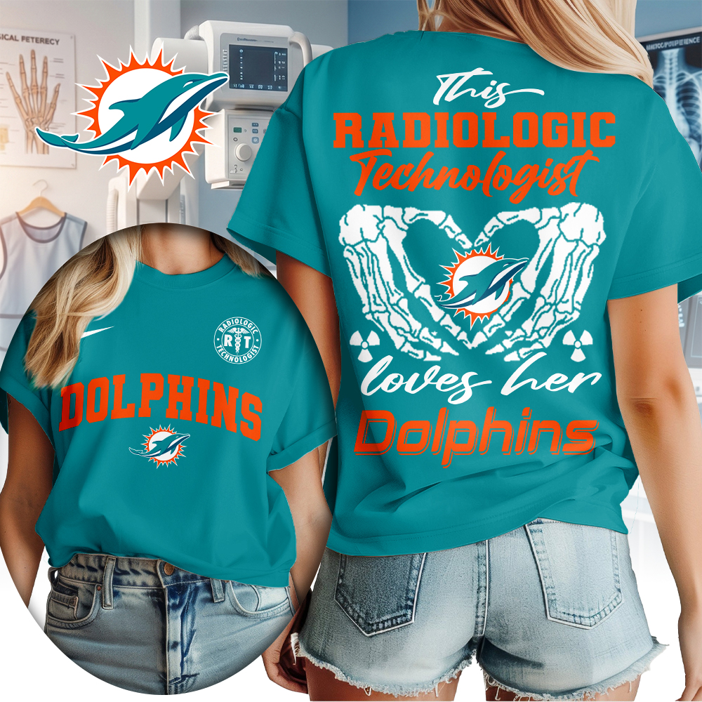 Miami Dolphins | Premium NFL Radiology Technologist Women Shirt TTH210503 - Image 2