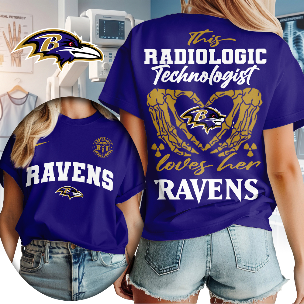 Baltimore Ravens | Premium NFL Radiology Technologist Women Shirt TTH210503 - Image 2