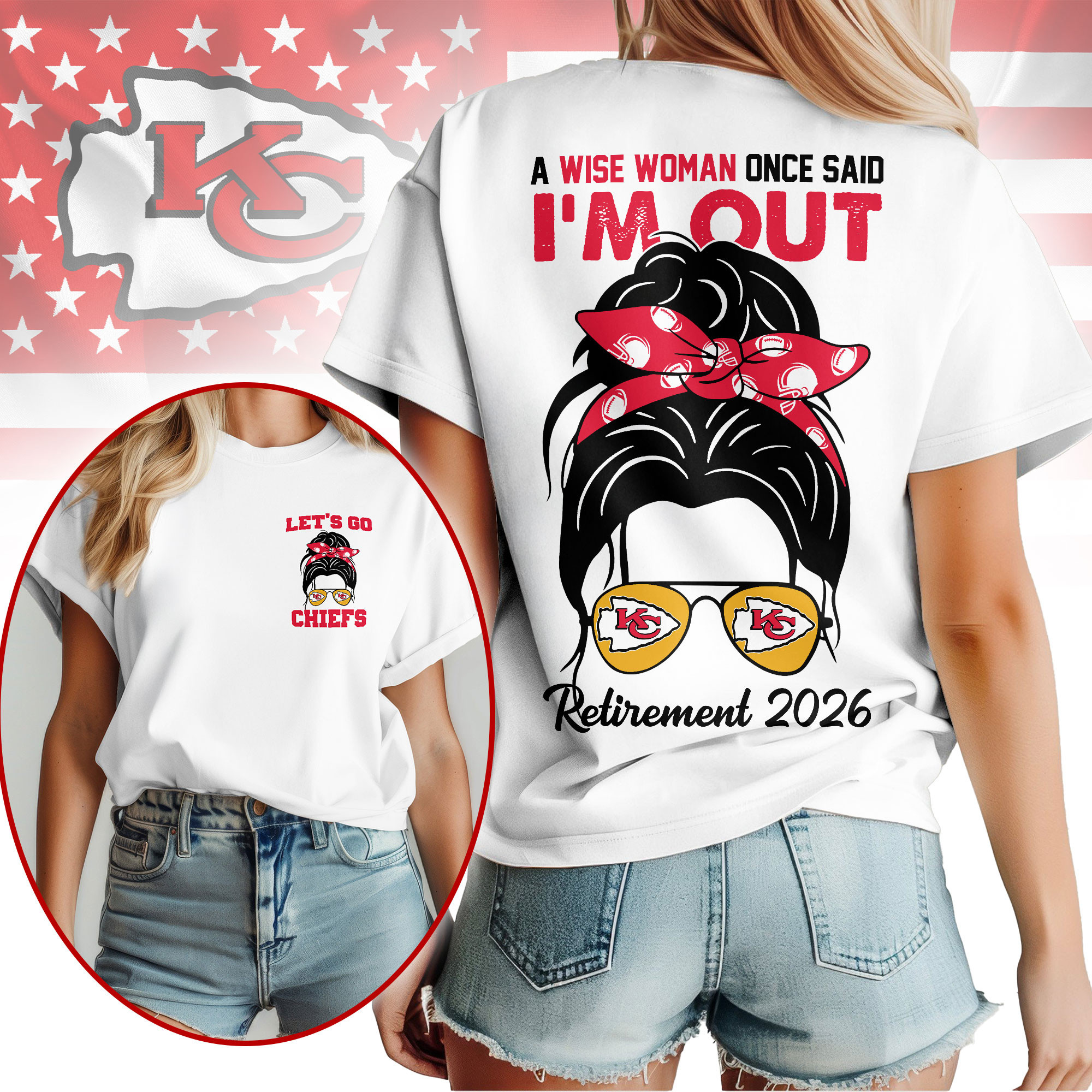 Kansas City Chiefs | Premium NFL Retirement 2026 Spirit 3D T-Shirt TTH200545 - Image 2