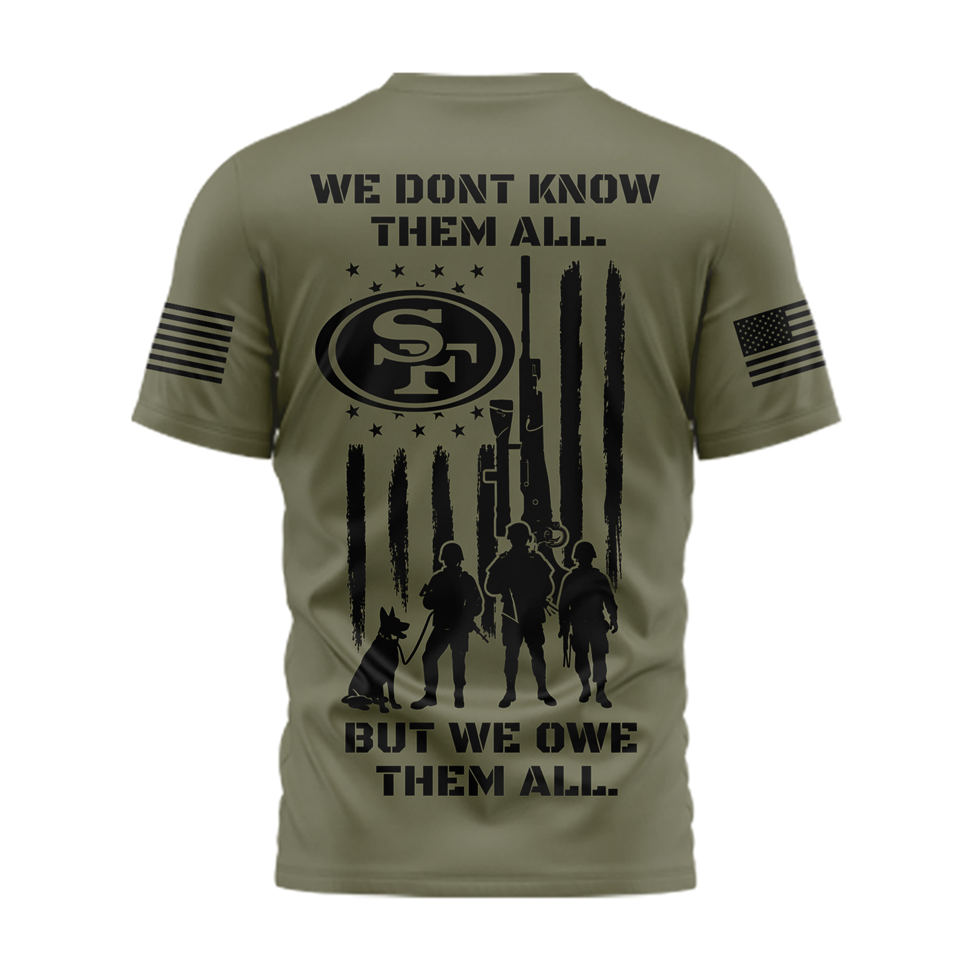 San Francisco 49ers | Premium NFL Celebrating Memorial Day 3D Shirt TTH200580 - Image 3