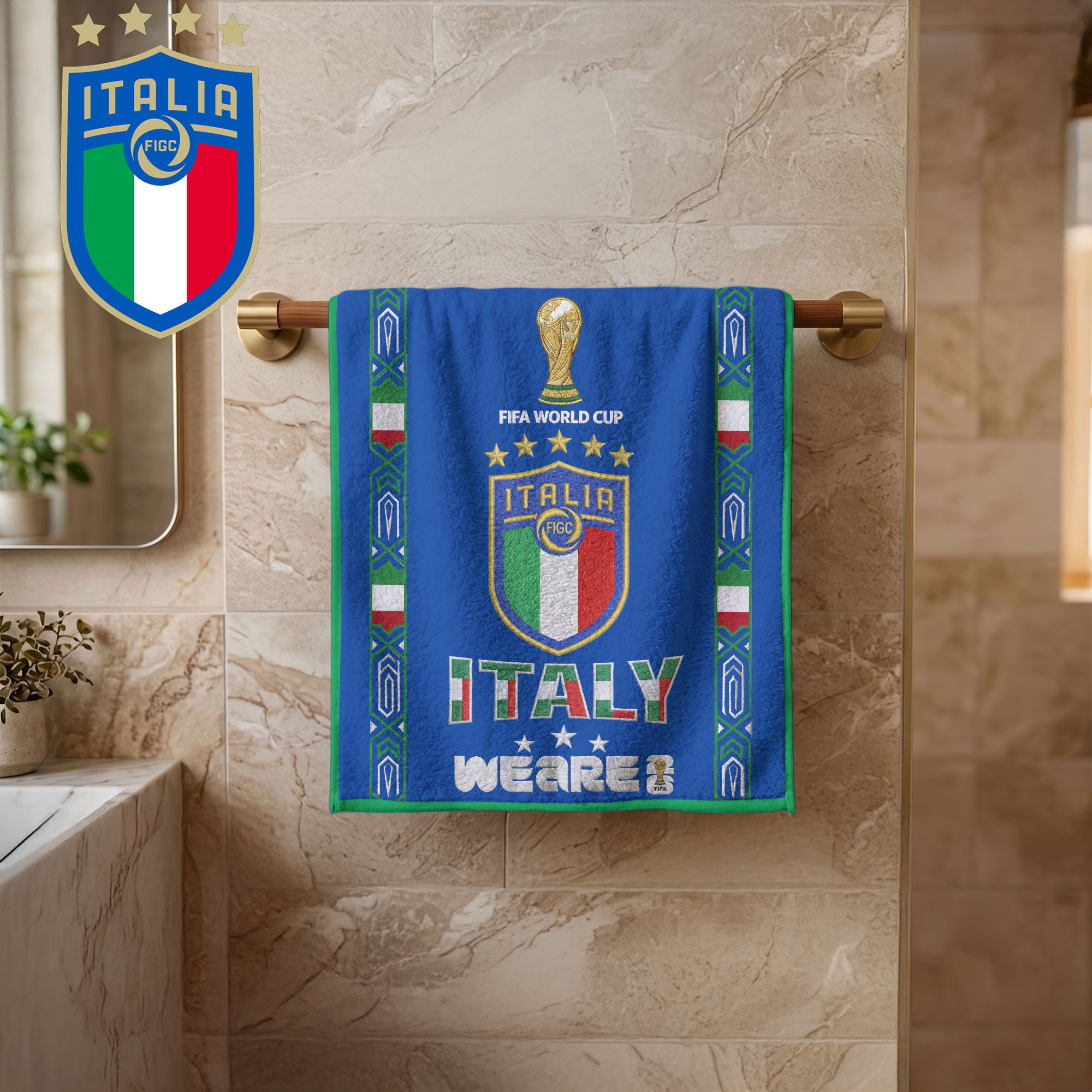 Italy | Premium World Cup 2026 National Team Bath Towel TTH210511 - Image 2