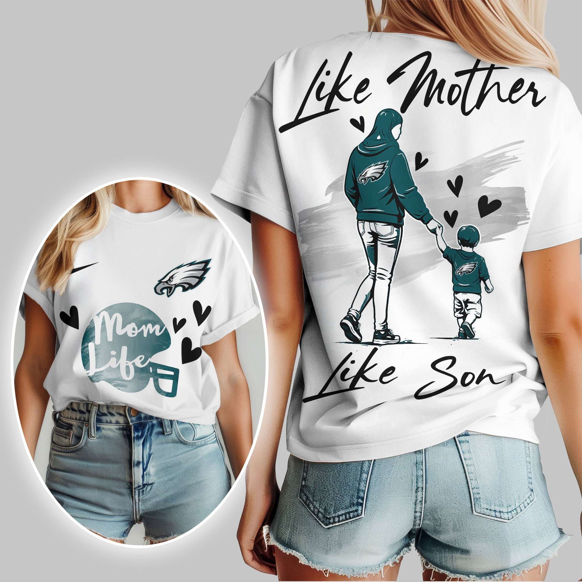 Philadelphia Eagles | Premium NFL Like Mother Like Son 3D Shirt TTH210520