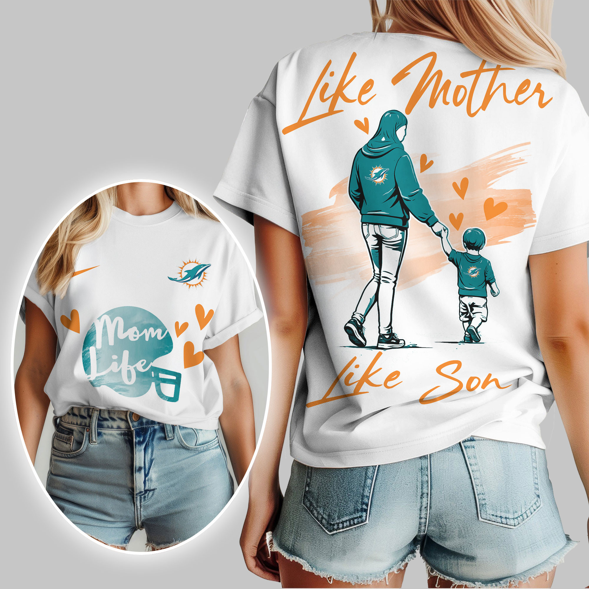 Miami Dolphins | Premium NFL Like Mother Like Son 3D Shirt TTH210520