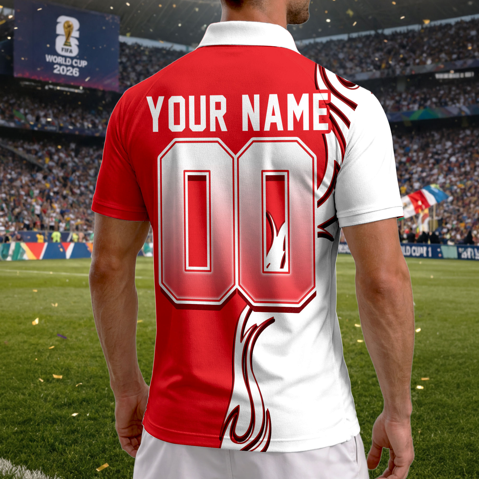 Croatia | Premium World Cup 2026 Playmaker Polo Shirt TTH210531 - Image 3