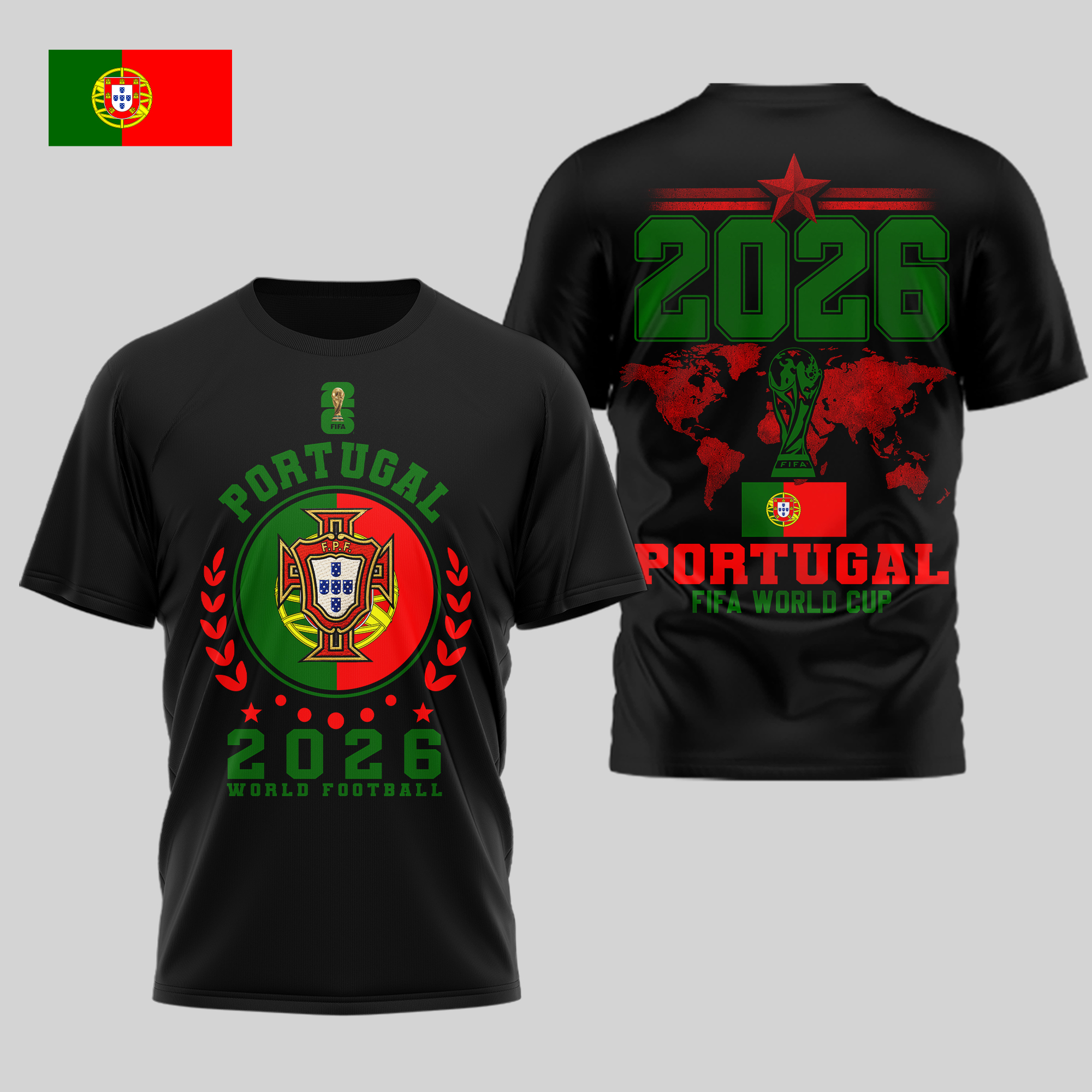 Portugal | Premium World Cup 2026 Legacy – World Cup 2026 3D Shirt TTH210528