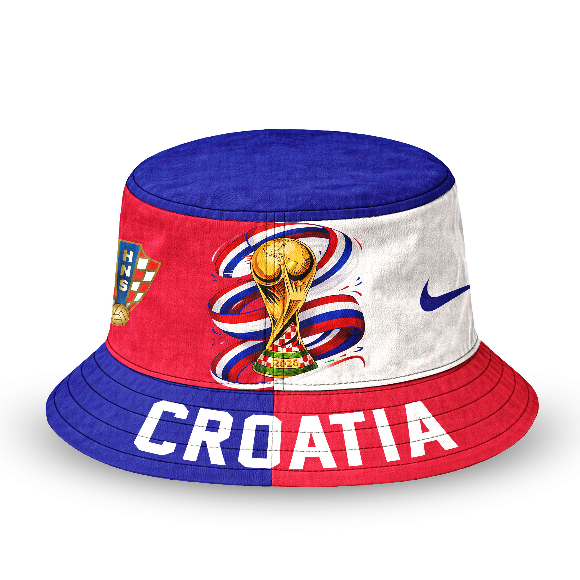 Croatia | Premium World Cup 2026 Golden Trophy Bucket Hat TTH210524