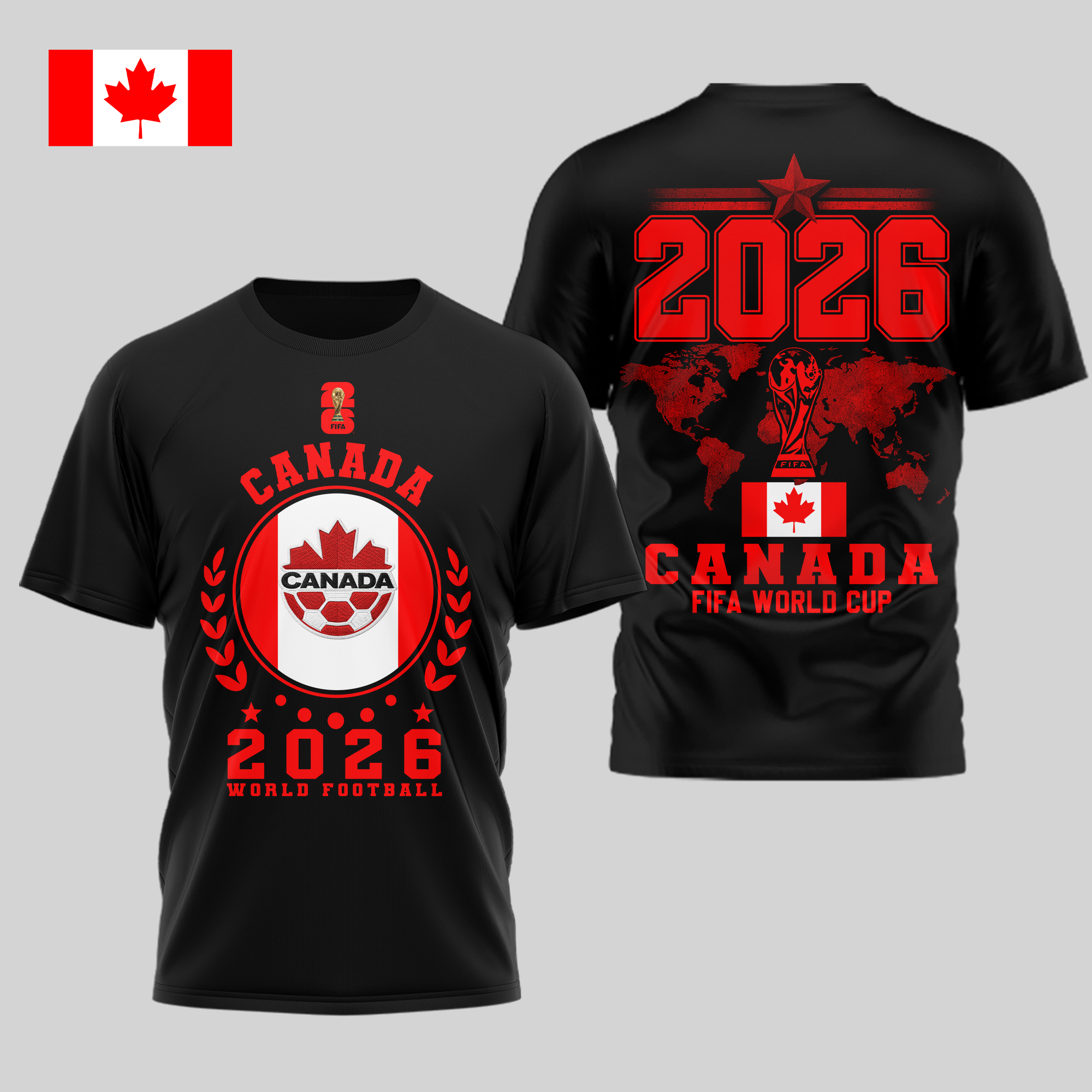 Canada | Premium World Cup 2026 Legacy – World Cup 2026 3D Shirt TTH210528