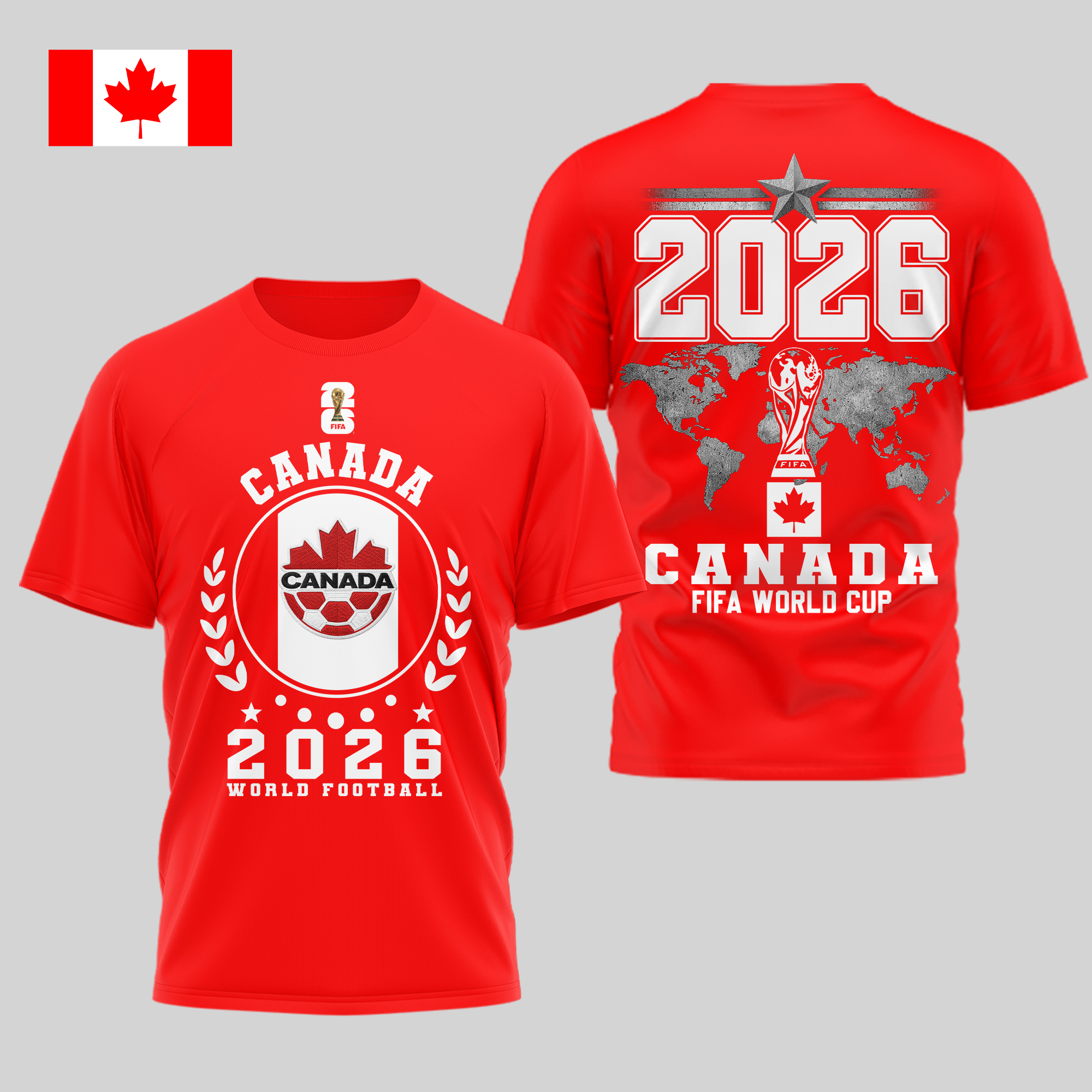 Canada | Premium World Cup 2026 Legacy – World Cup 2026 3D Shirt TTH210528 - Image 3