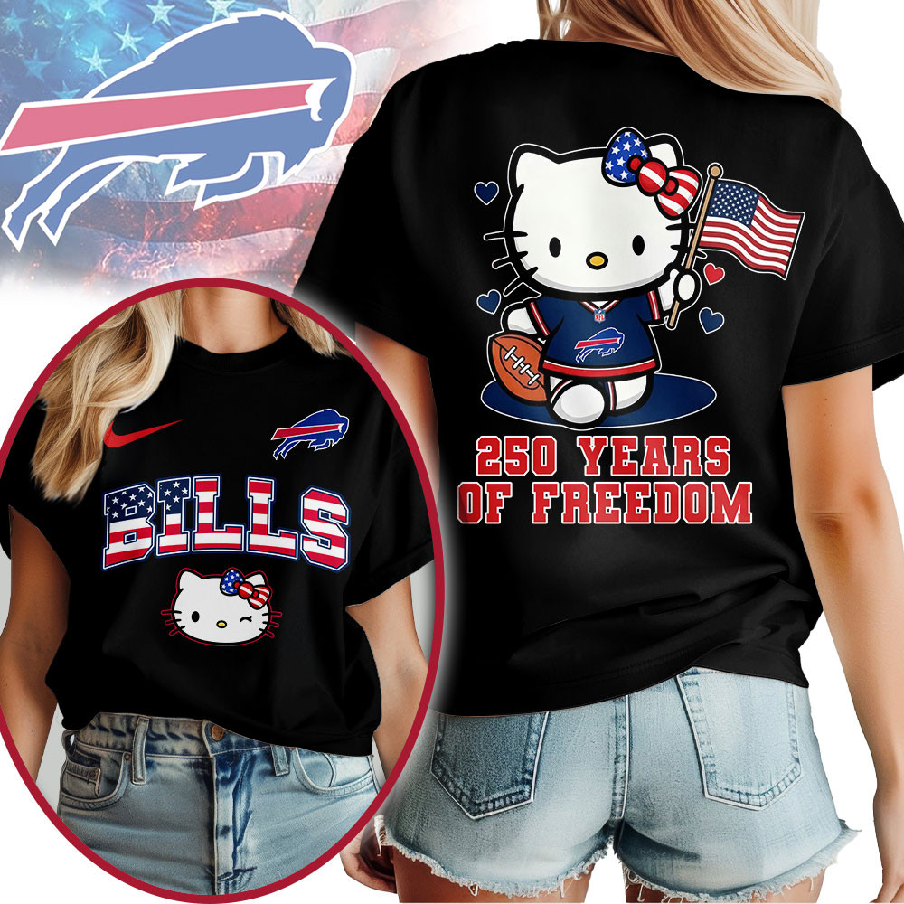 Buffalo Bills | Premium NFL Hello Kitty Celebrates 250th Anniversary Women Shirt TTH210527