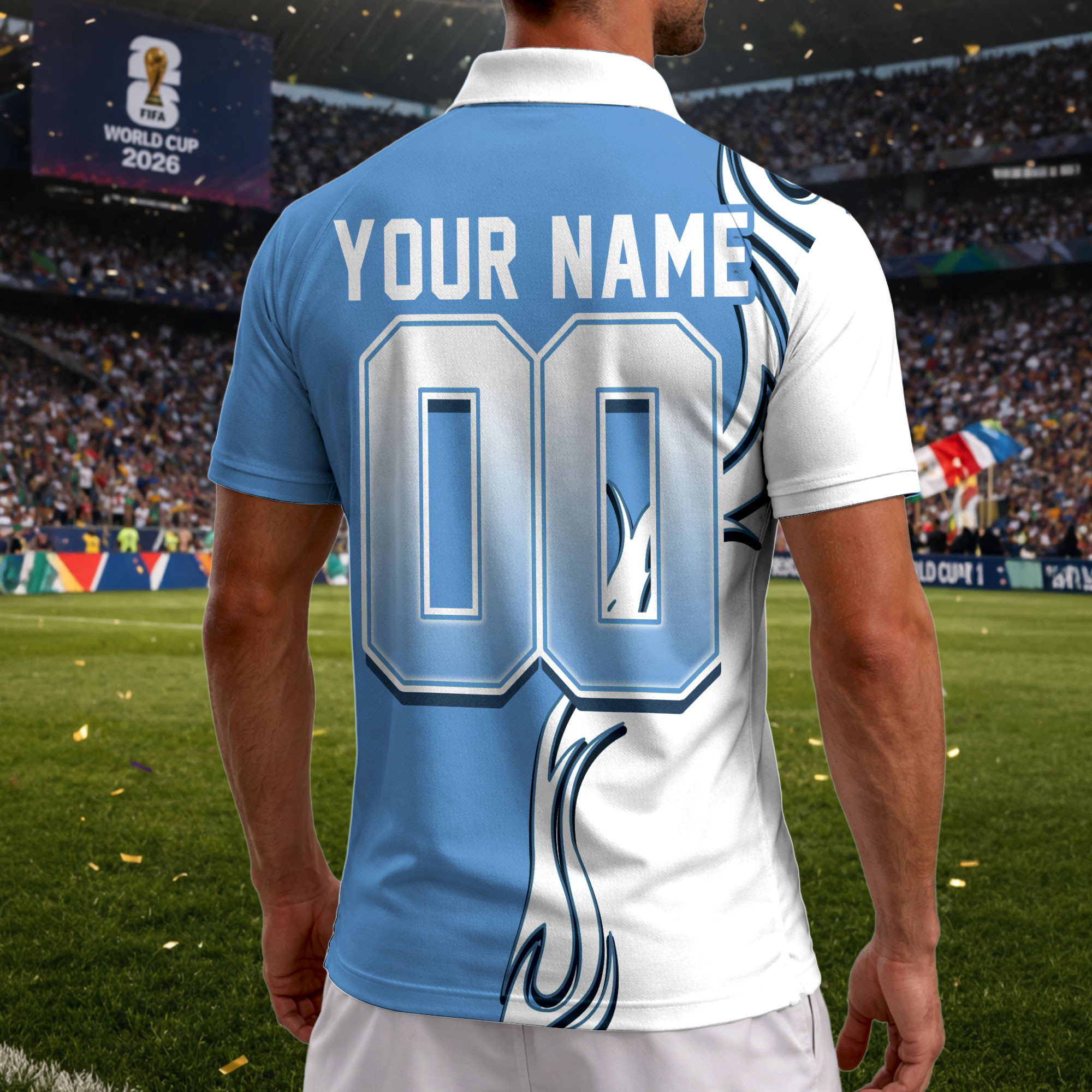 Argentina | Premium World Cup 2026 Playmaker Polo Shirt TTH210531 - Image 3