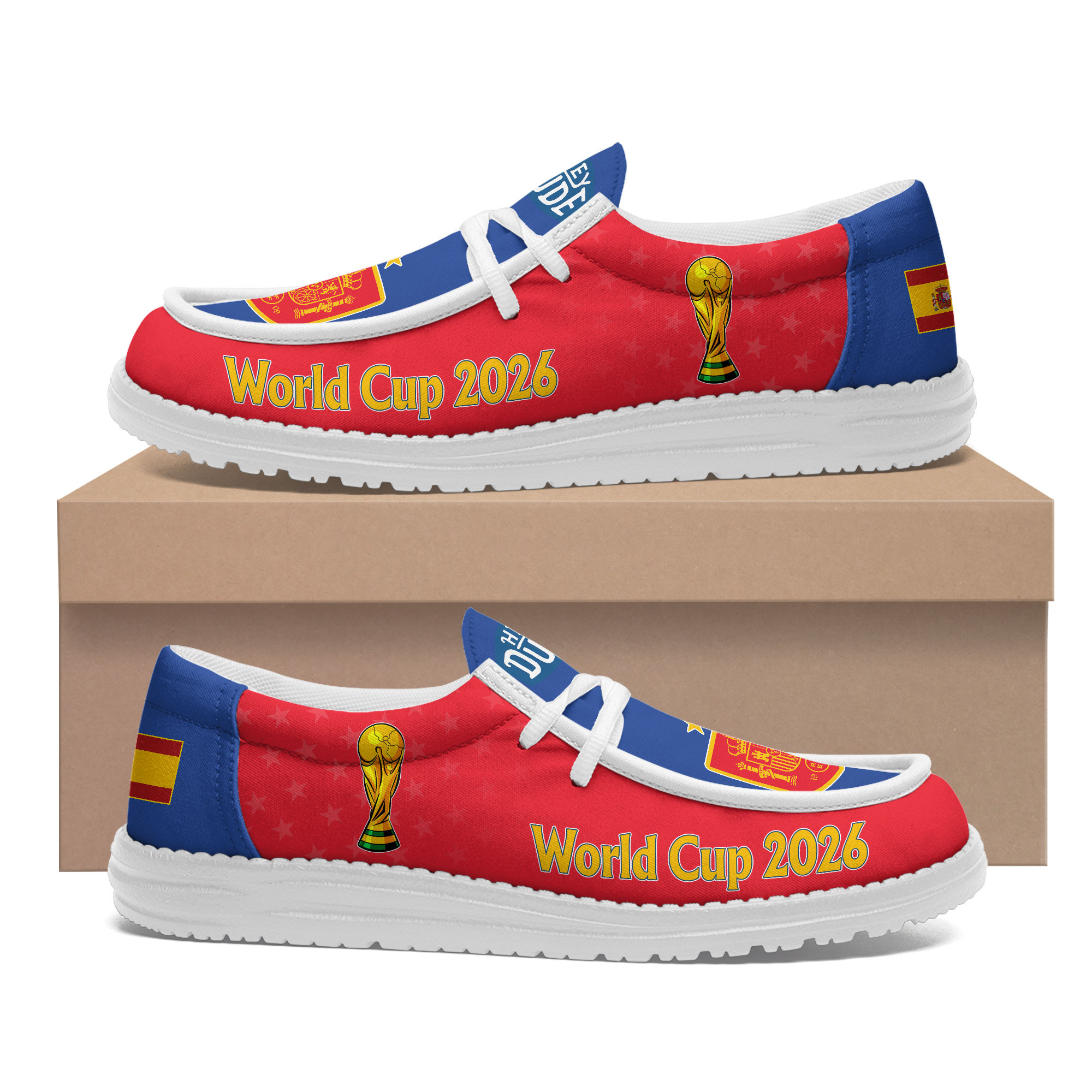 Spain – Premium Freedom Kick World Cup 2026 Loafer Shoes – Limited Edition TTH190524