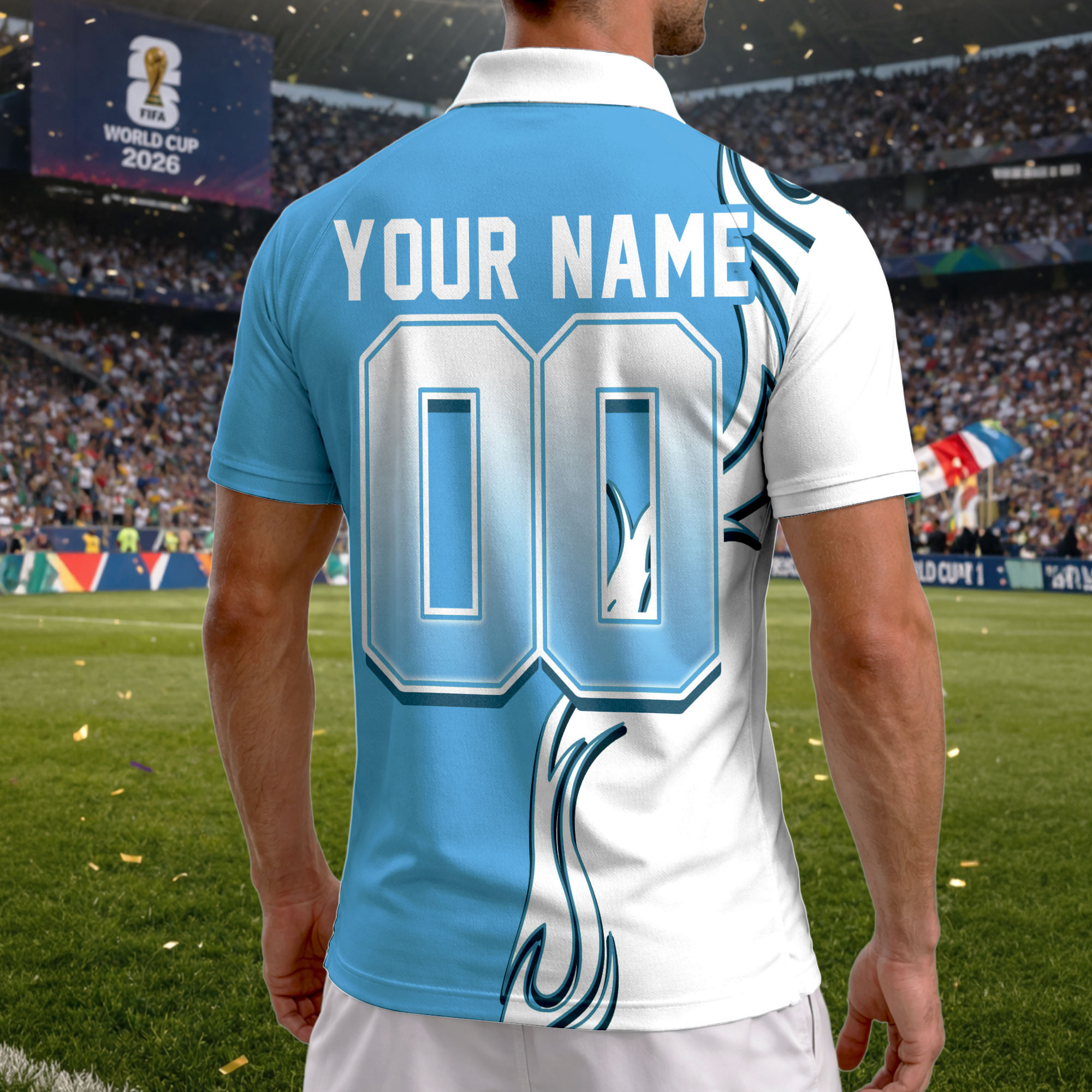 Uruguay | Premium World Cup 2026 Playmaker Polo Shirt TTH210531 - Image 3