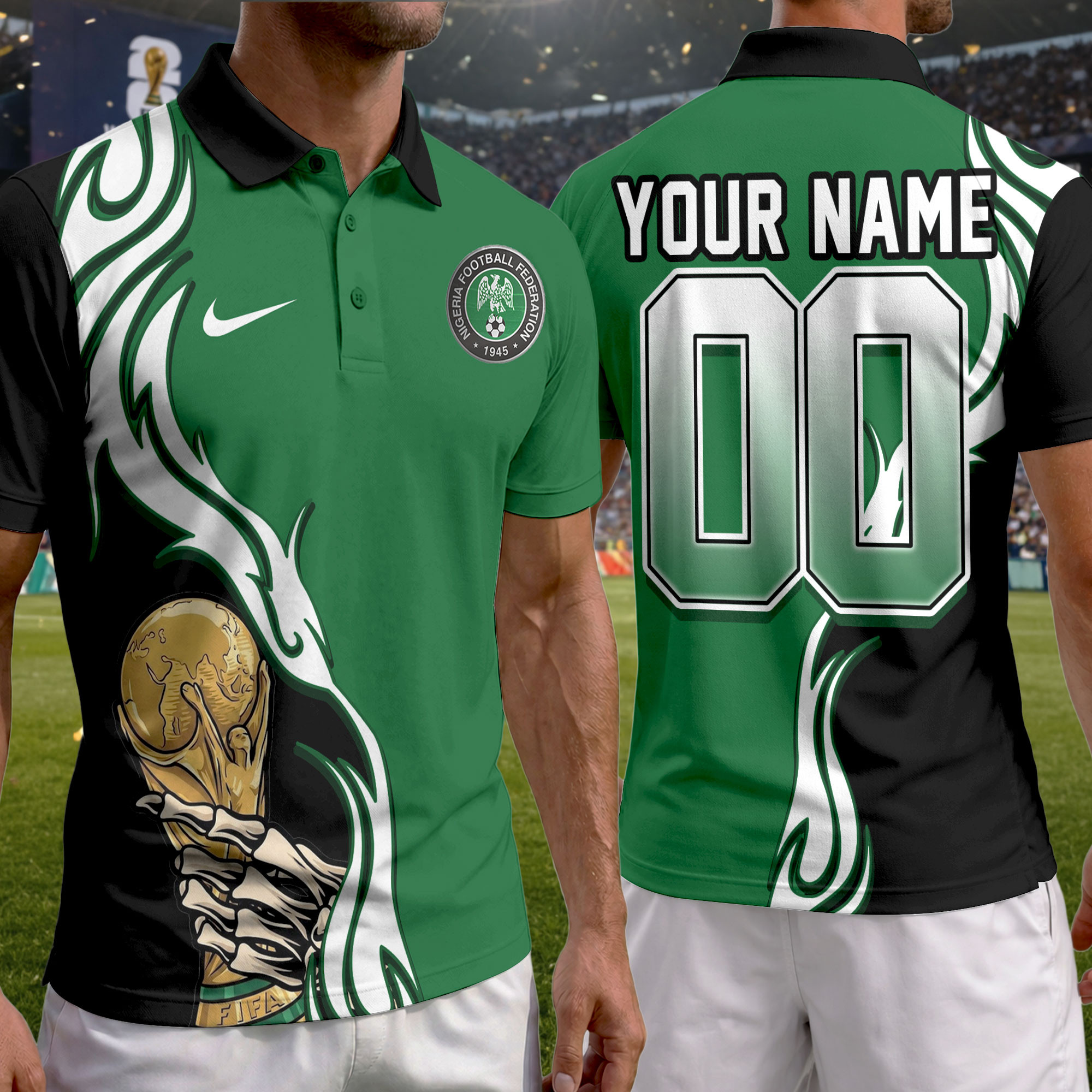 Nigeria | Premium World Cup 2026 Playmaker Polo Shirt TTH210531