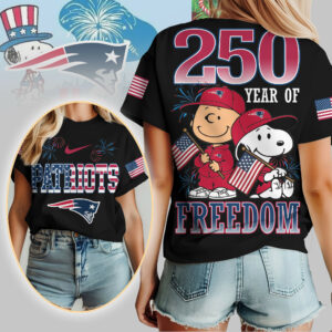 New England Patriots | Premium NFL Peanuts 250 Years Of Freedom 3D Shirt TTH210529