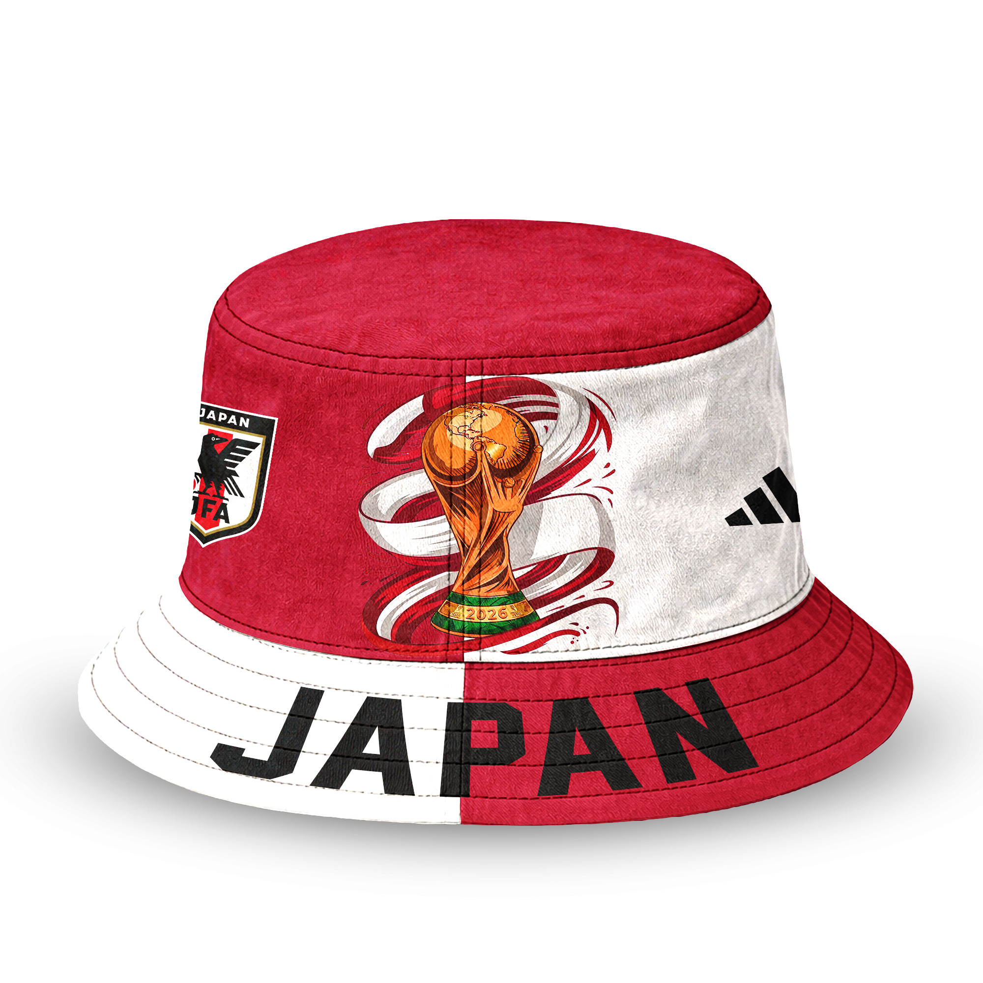 Japan | Premium World Cup 2026 Golden Trophy Bucket Hat TTH210524 - Image 2