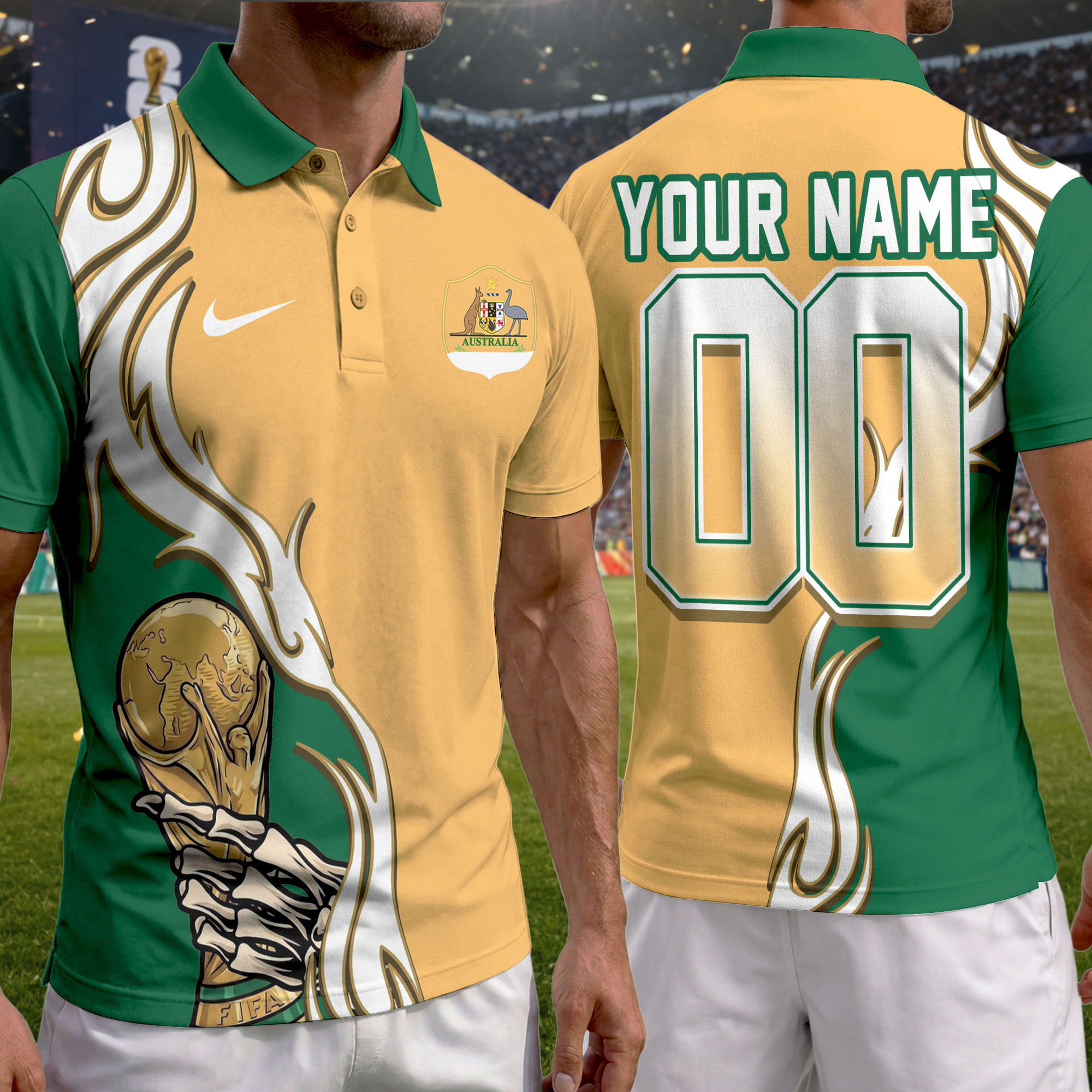 Australia | Premium World Cup 2026 Playmaker Polo Shirt TTH210531