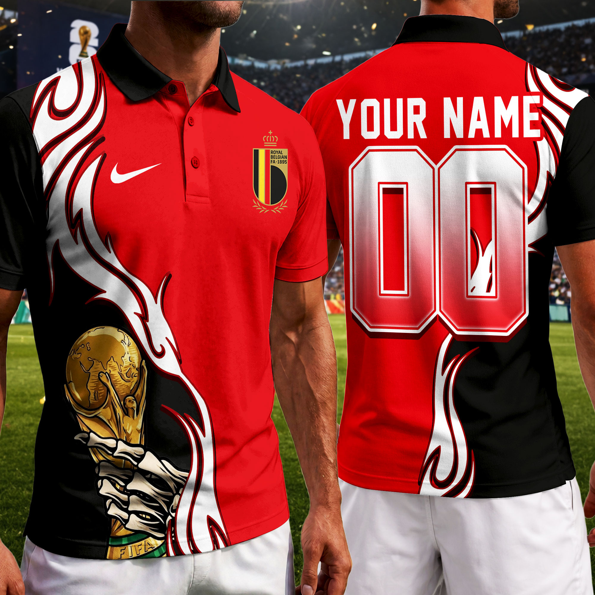 Belgium | Premium World Cup 2026 Playmaker Polo Shirt TTH210531