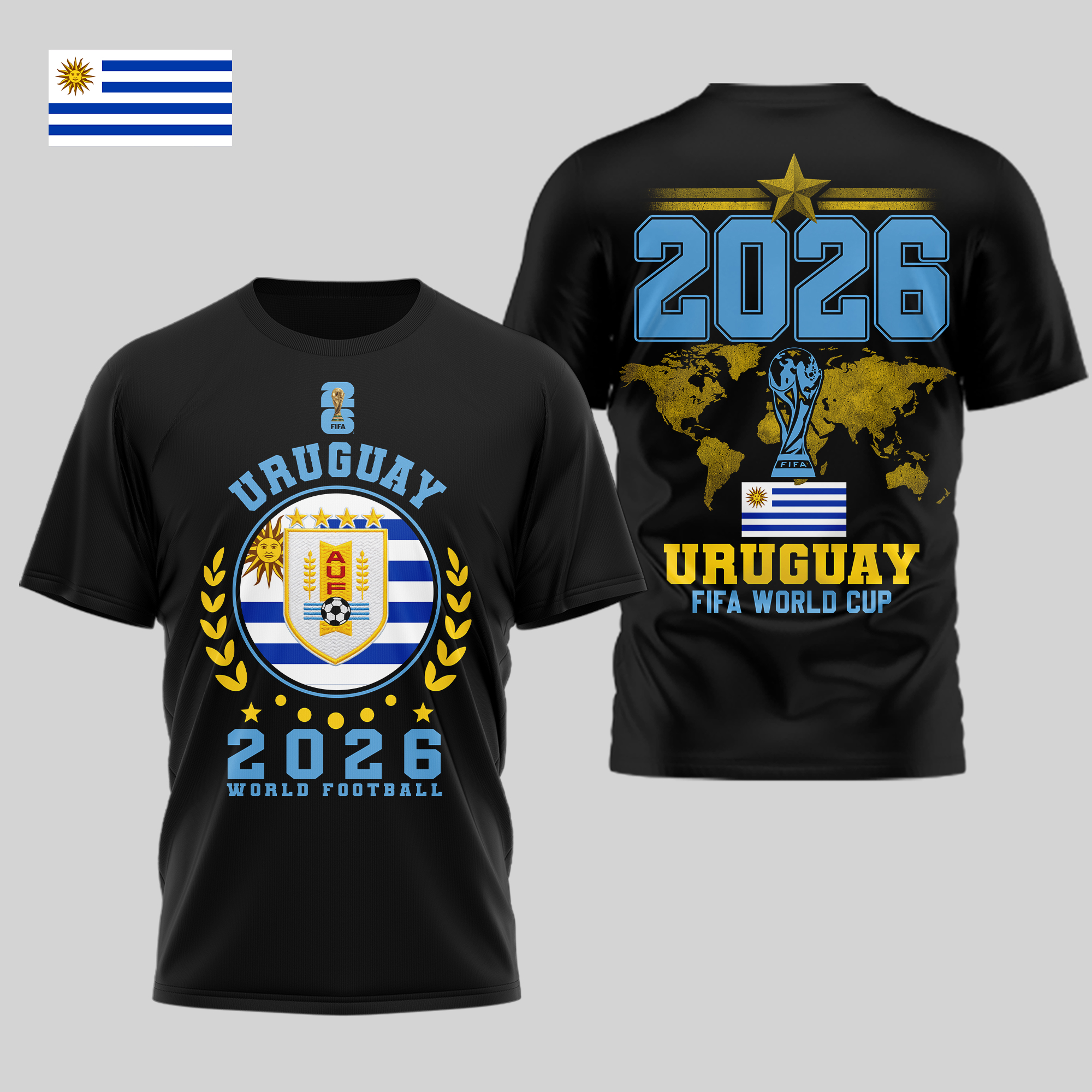 Uruguay | Premium World Cup 2026 Legacy – World Cup 2026 3D Shirt TTH210528