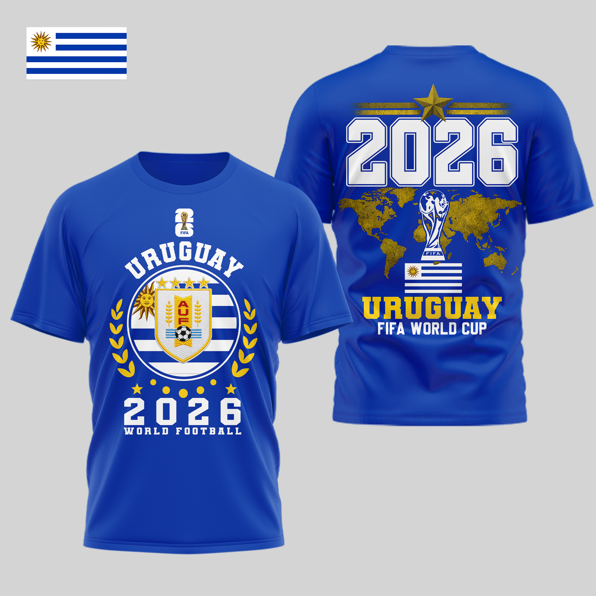 Uruguay | Premium World Cup 2026 Legacy – World Cup 2026 3D Shirt TTH210528 - Image 3