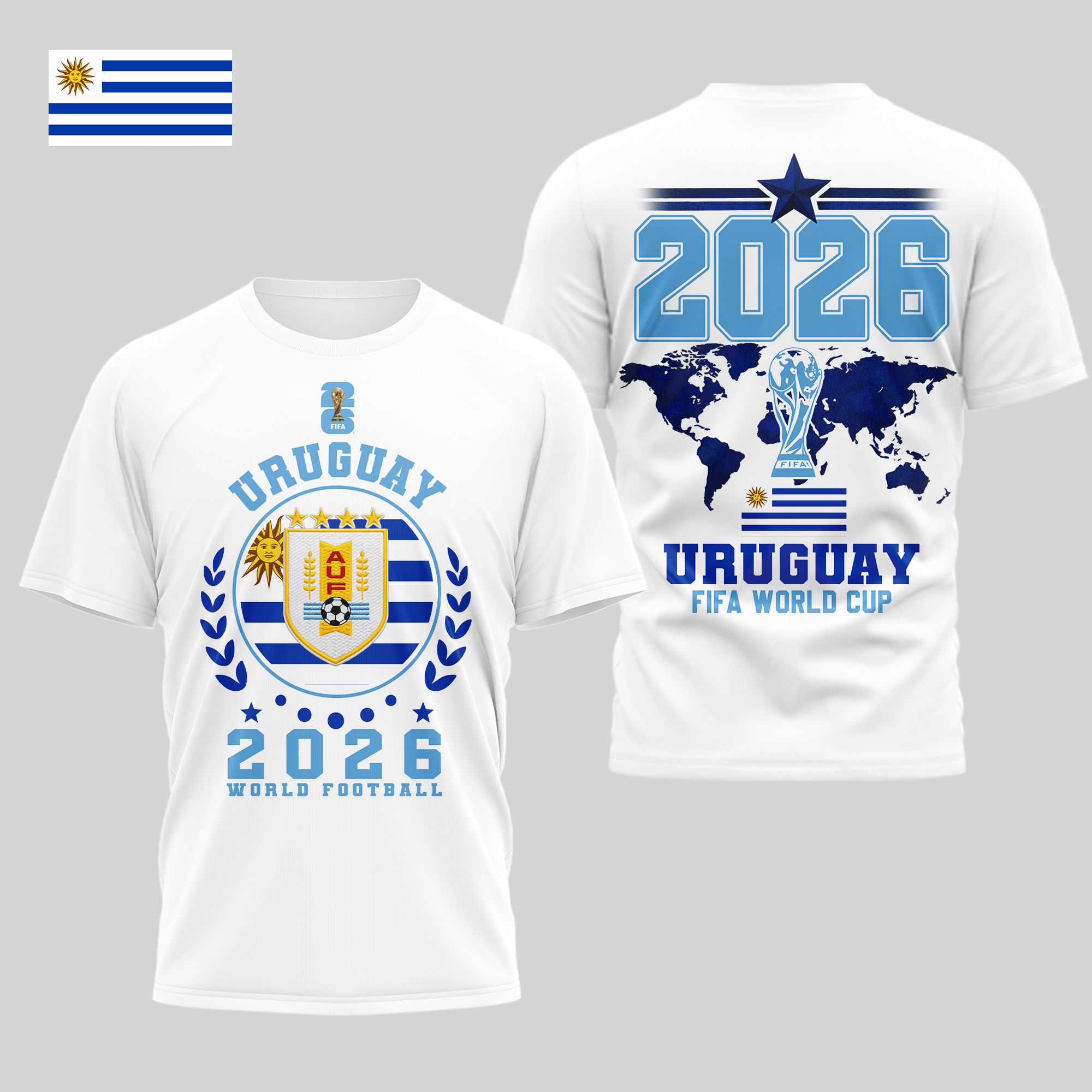 Uruguay | Premium World Cup 2026 Legacy – World Cup 2026 3D Shirt TTH210528 - Image 2