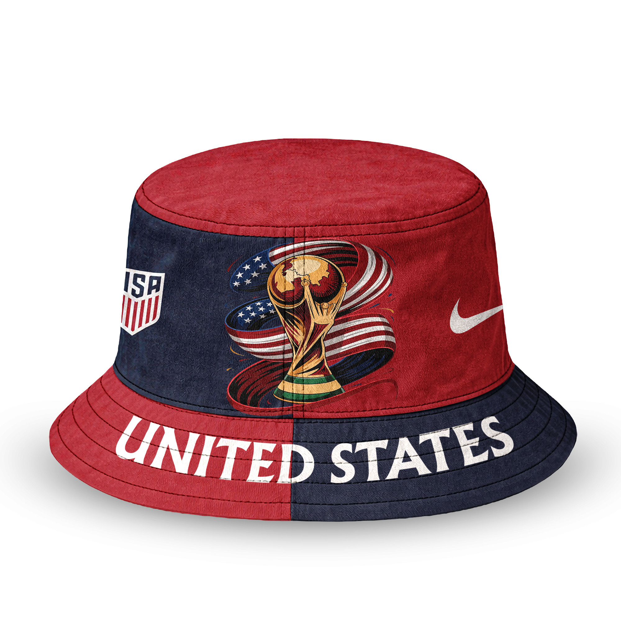 United States | Premium World Cup 2026 Golden Trophy Bucket Hat TTH210524