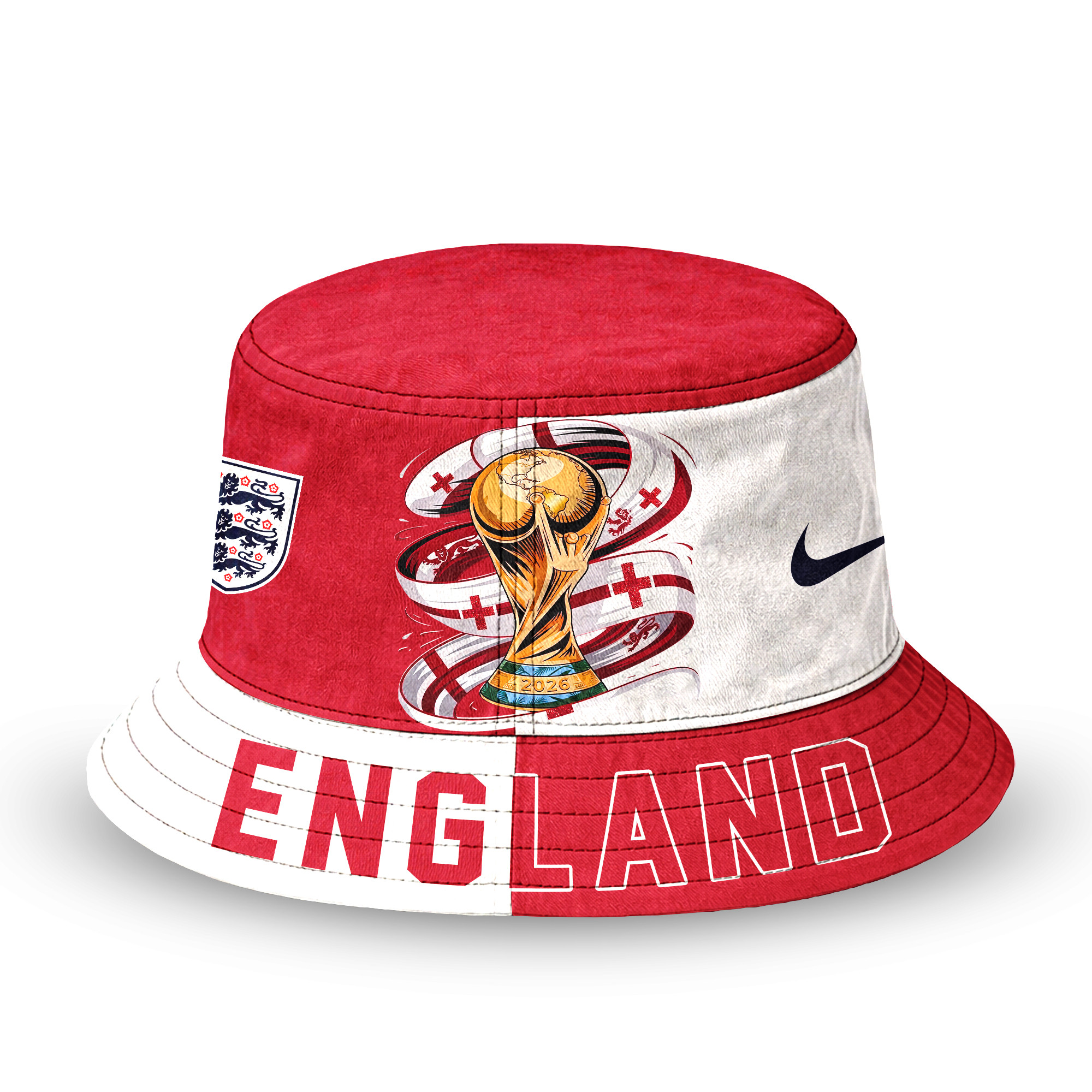 England | Premium World Cup 2026 Golden Trophy Bucket Hat TTH210524