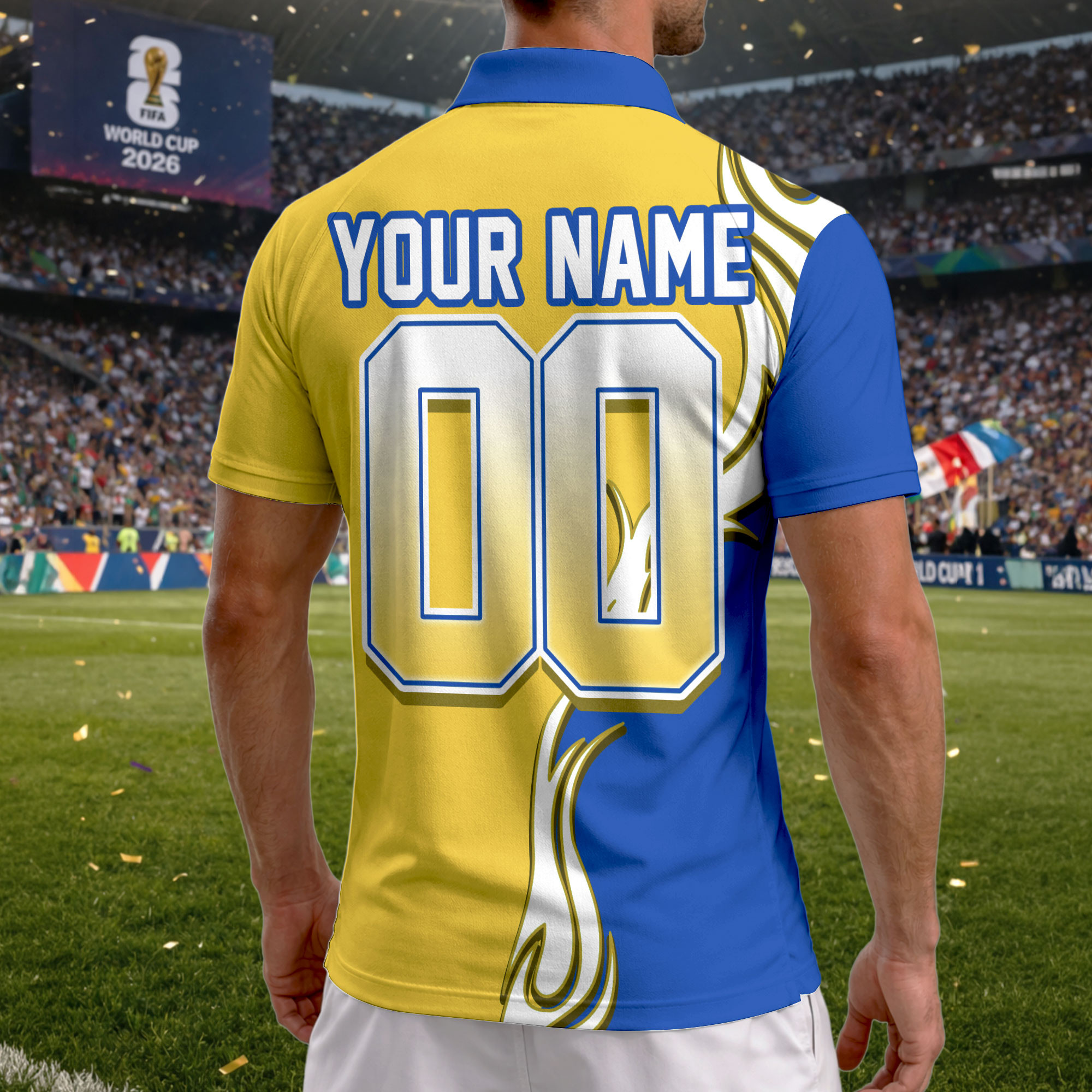 Colombia | Premium World Cup 2026 Playmaker Polo Shirt TTH210531 - Image 3