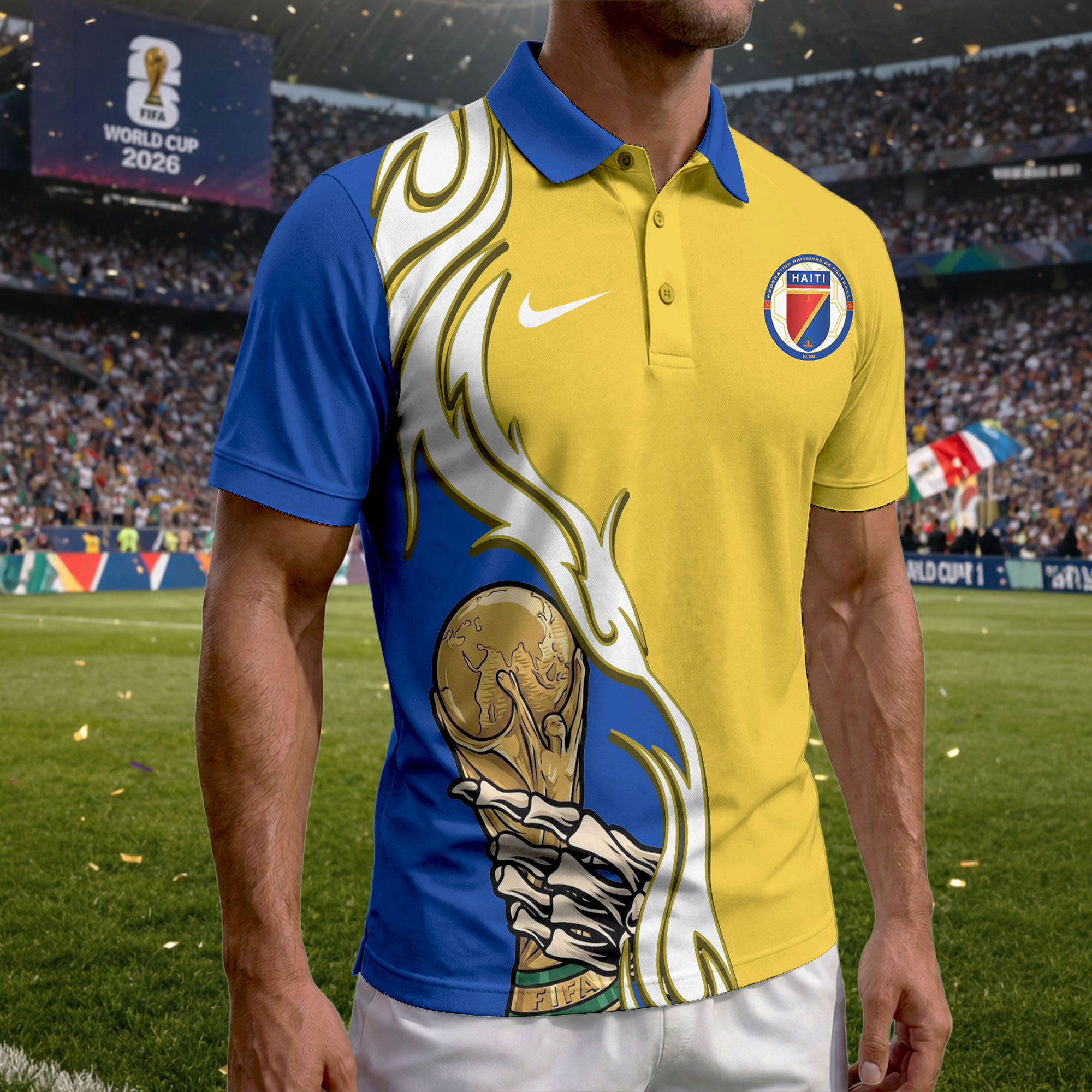 Colombia | Premium World Cup 2026 Playmaker Polo Shirt TTH210531 - Image 4