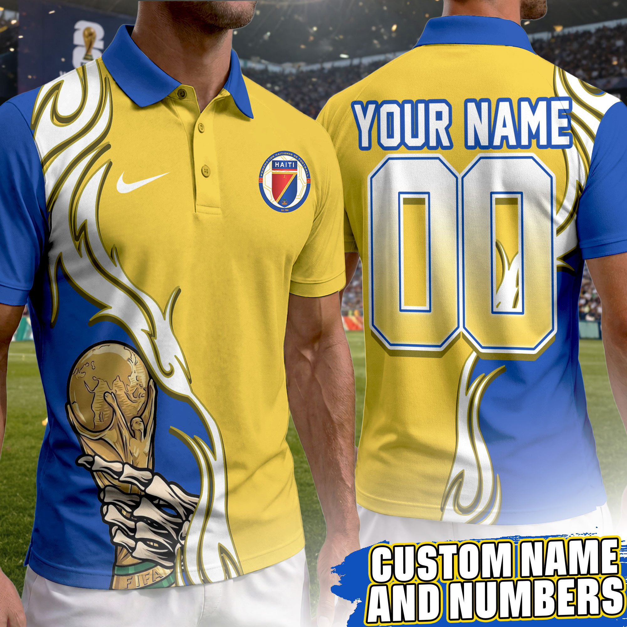 Colombia | Premium World Cup 2026 Playmaker Polo Shirt TTH210531 - Image 2