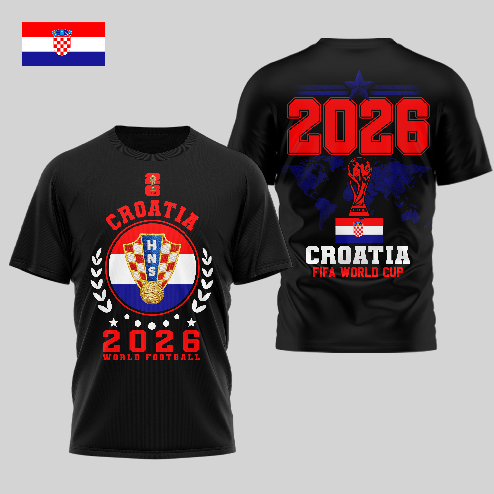 Croatia | Premium World Cup 2026 Legacy – World Cup 2026 3D Shirt TTH210528