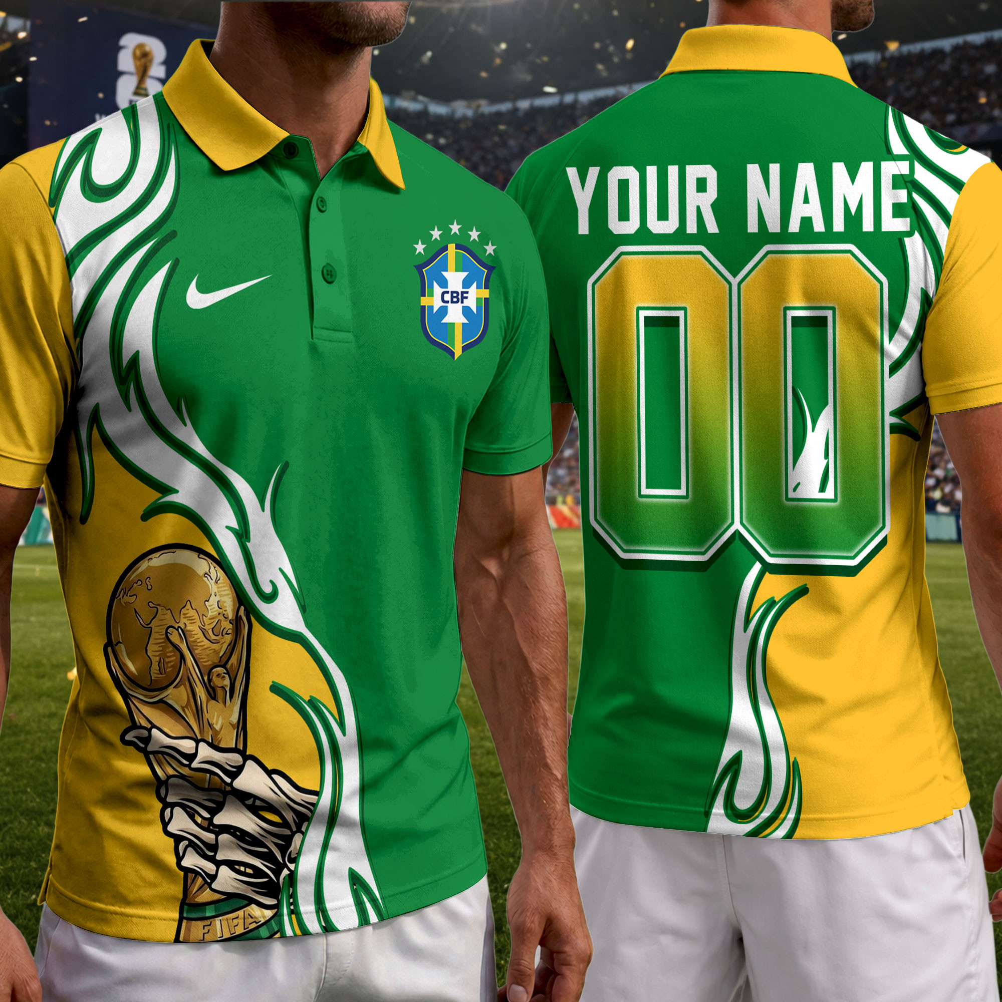 Brazil | Premium World Cup 2026 Playmaker Polo Shirt TTH210531