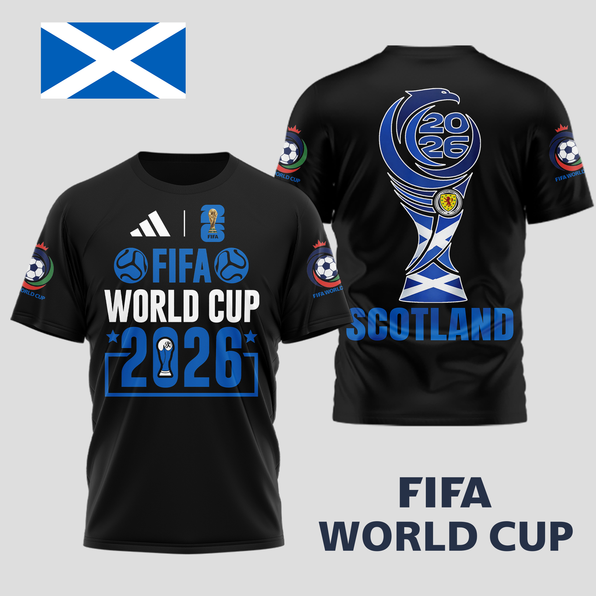 Scotland | Premium World Cup Spirit 2026 World Cup 2026 3D T-Shirt TTH210536