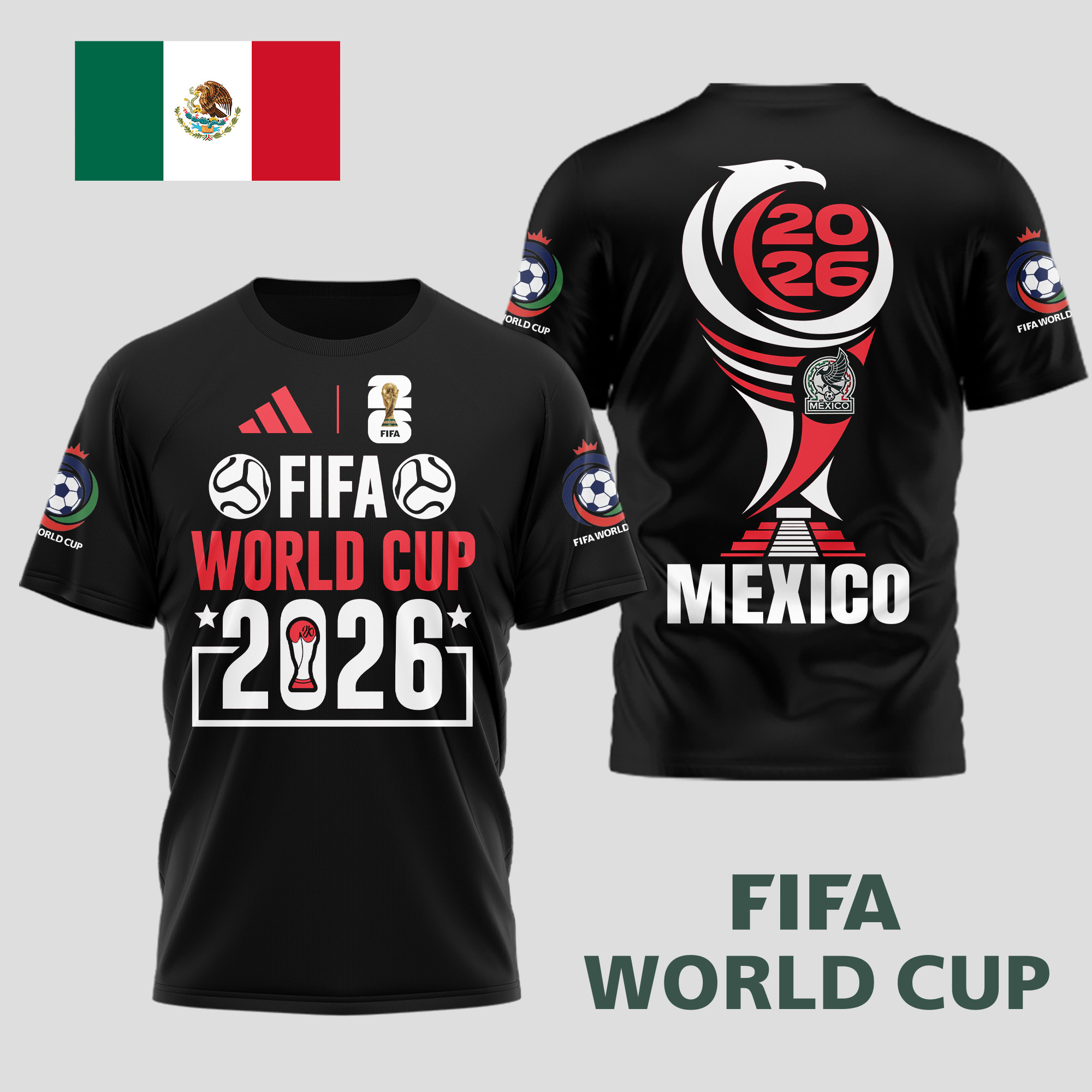 Mexico | Premium World Cup Spirit 2026 World Cup 2026 3D T-Shirt TTH210536