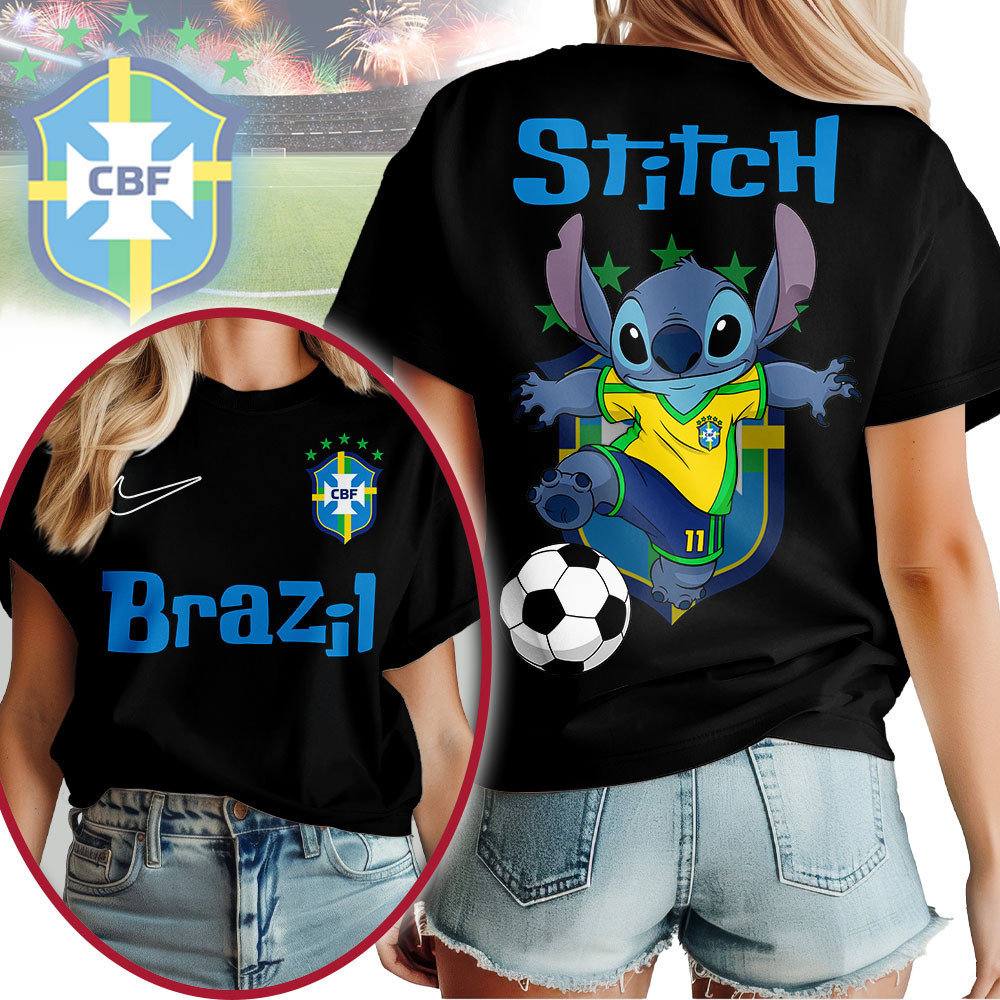 Brazil | Premium World Cup 2026 Stitch Women Shirt TTH210545