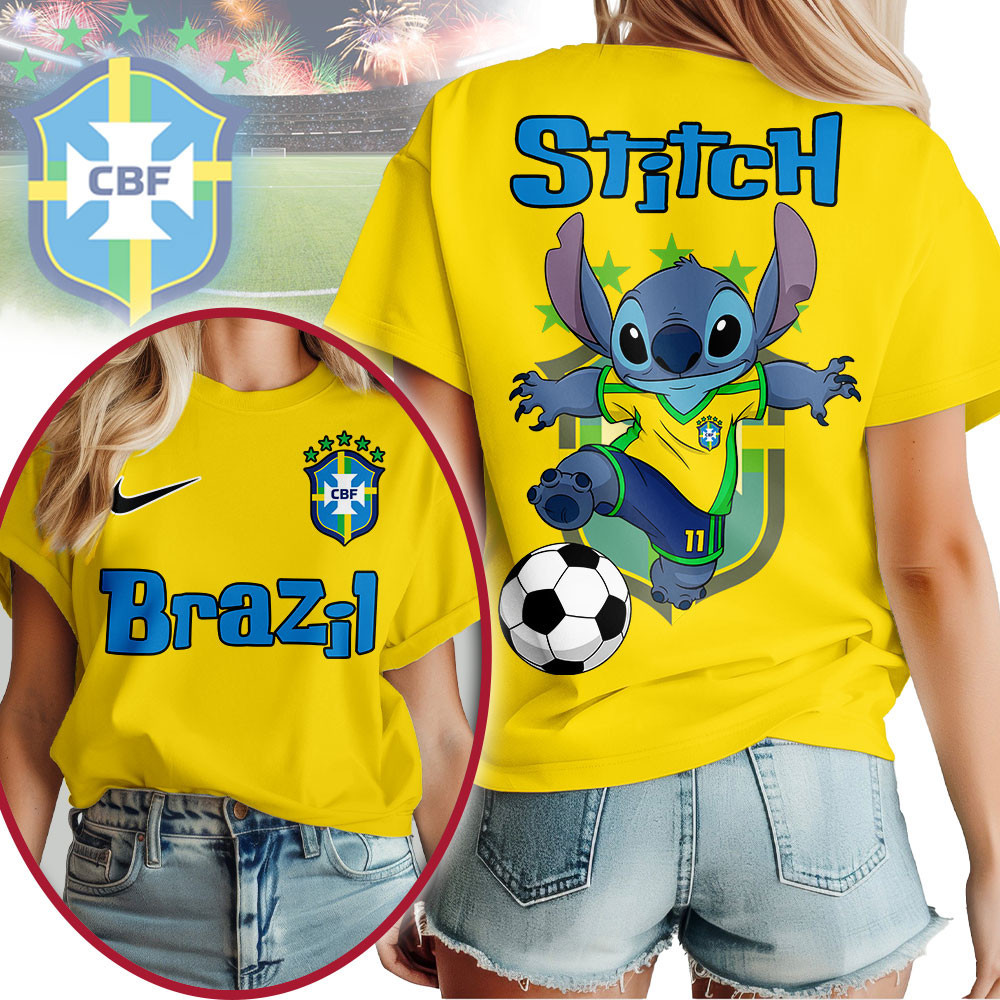 Brazil | Premium World Cup 2026 Stitch Women Shirt TTH210545 - Image 3