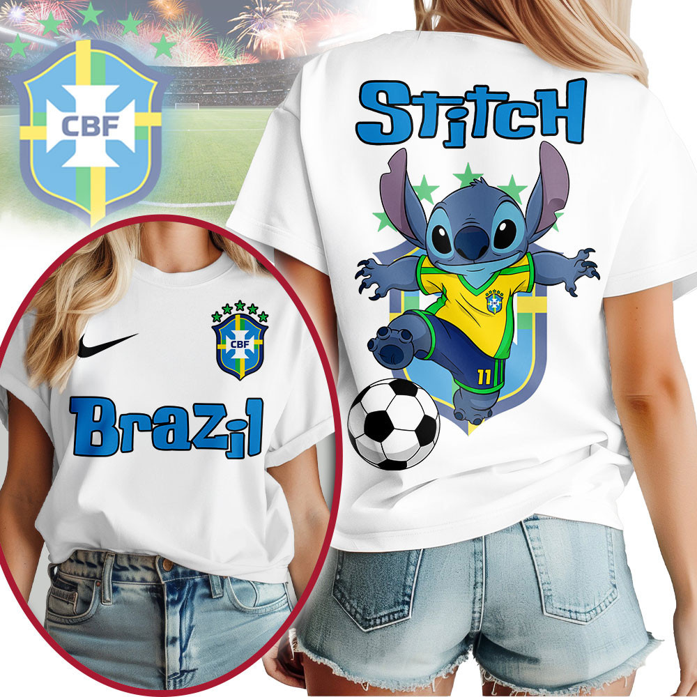 Brazil | Premium World Cup 2026 Stitch Women Shirt TTH210545 - Image 2
