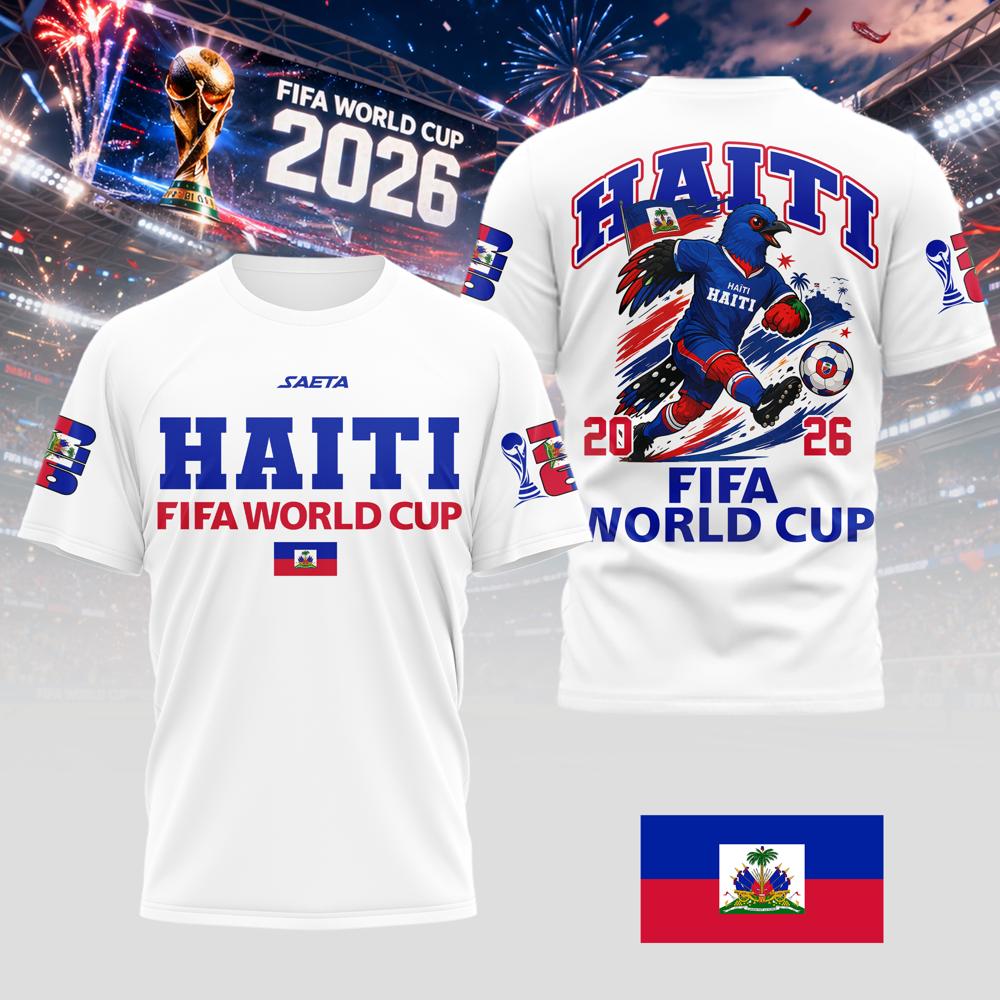 Haiti | Premium World Cup 2026 World Cup Mascot 3D Shirt TTH210541 - Image 2
