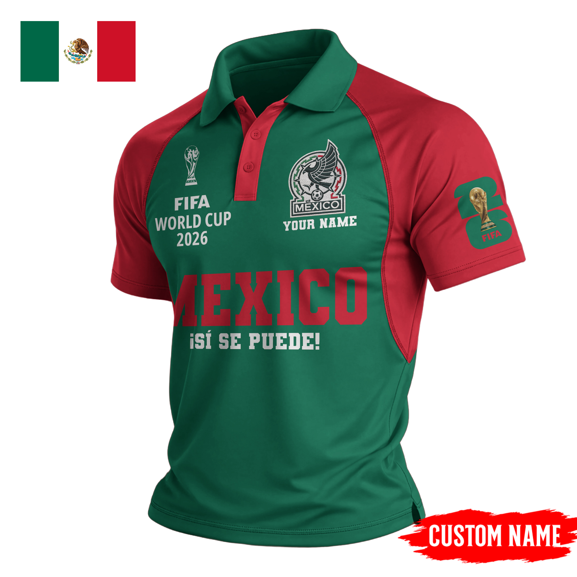 Mexico | Premium FIFA World Cup World Cup 2026 Legacy Polo Shirt TTH210535 - Image 2
