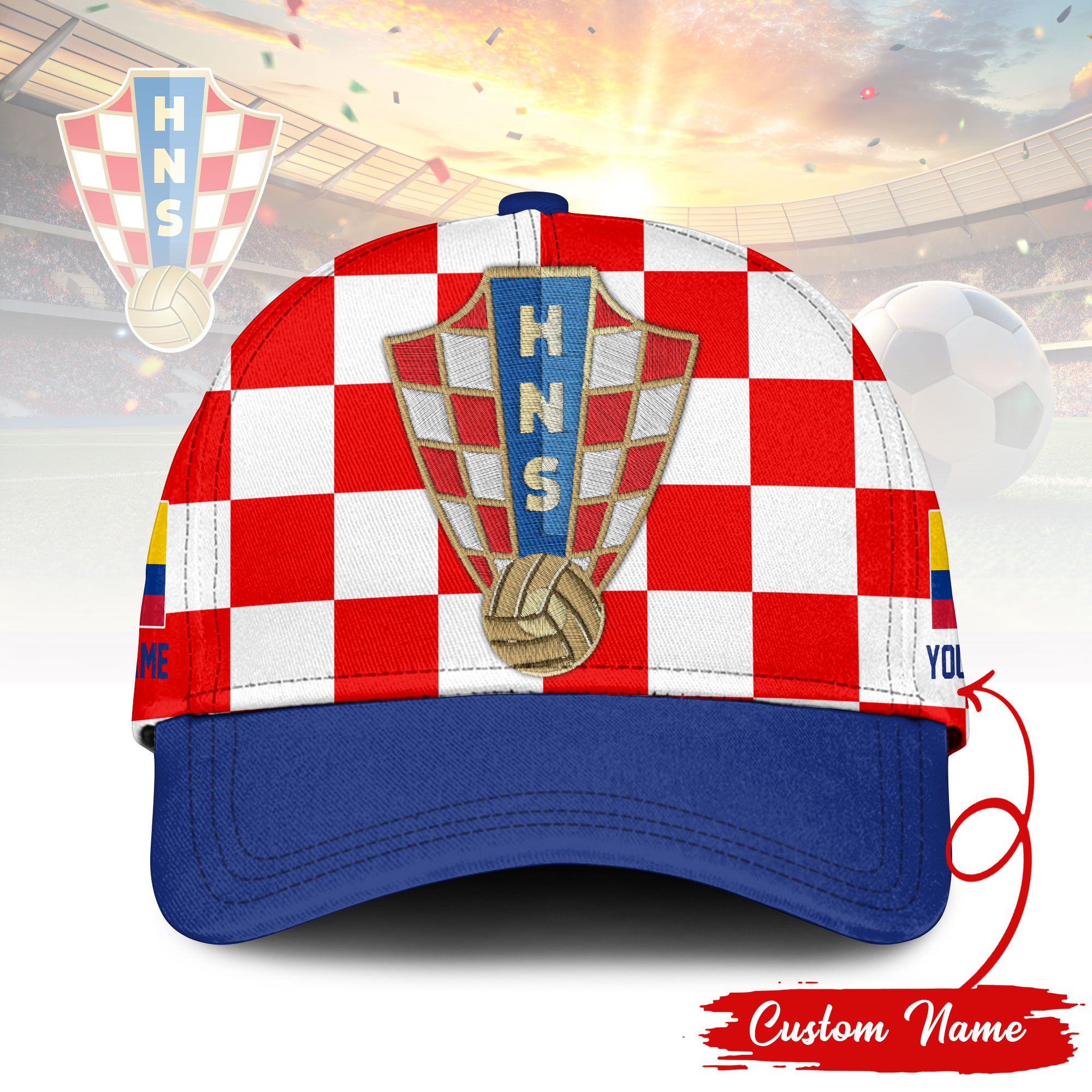 Croatia | Premium World Cup 2026 Custom Classic Cap TTH210544 - Image 2