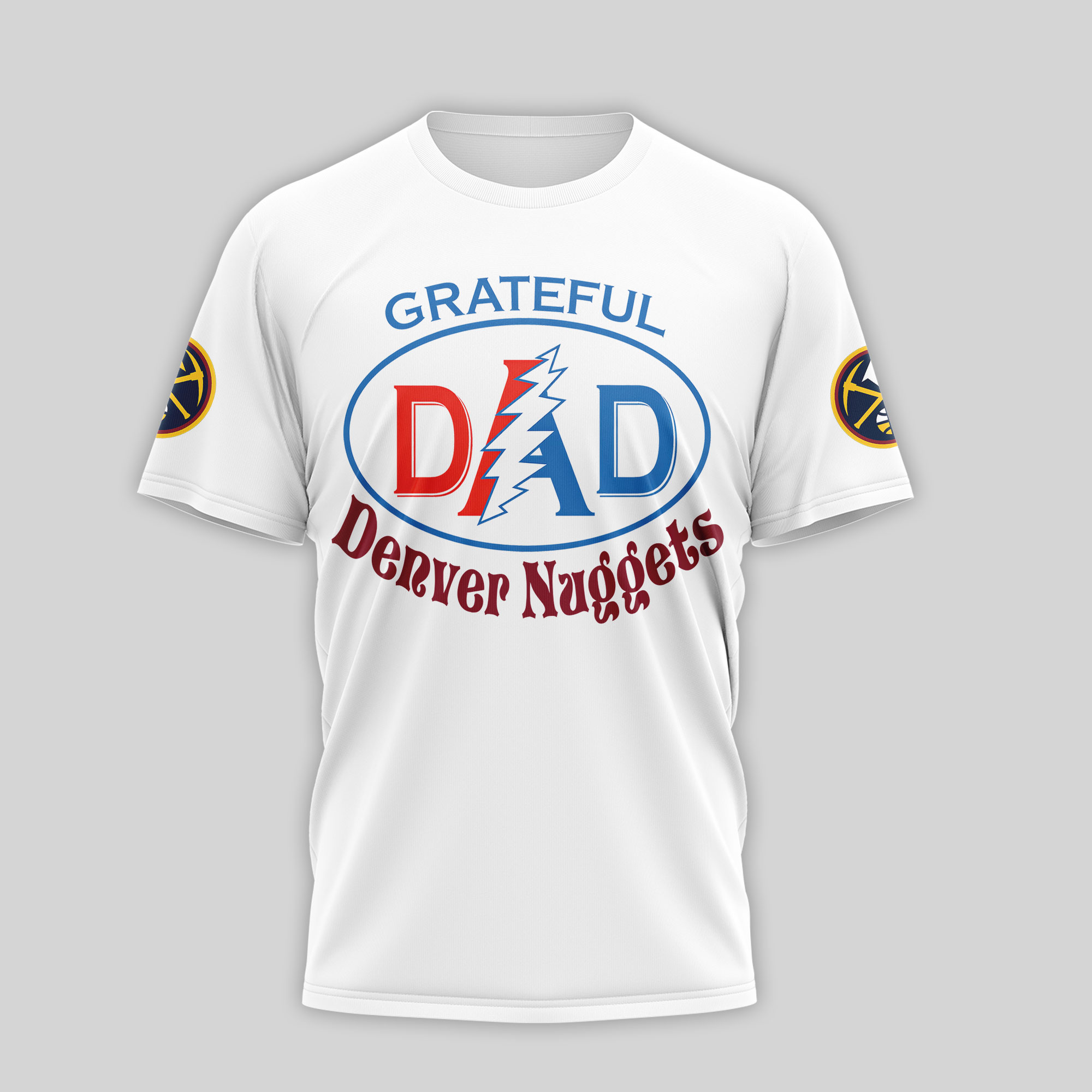 Denver Nuggets | Premium NBA Grateful Dead Father Day 3D Shirt TTH210543 - Image 2