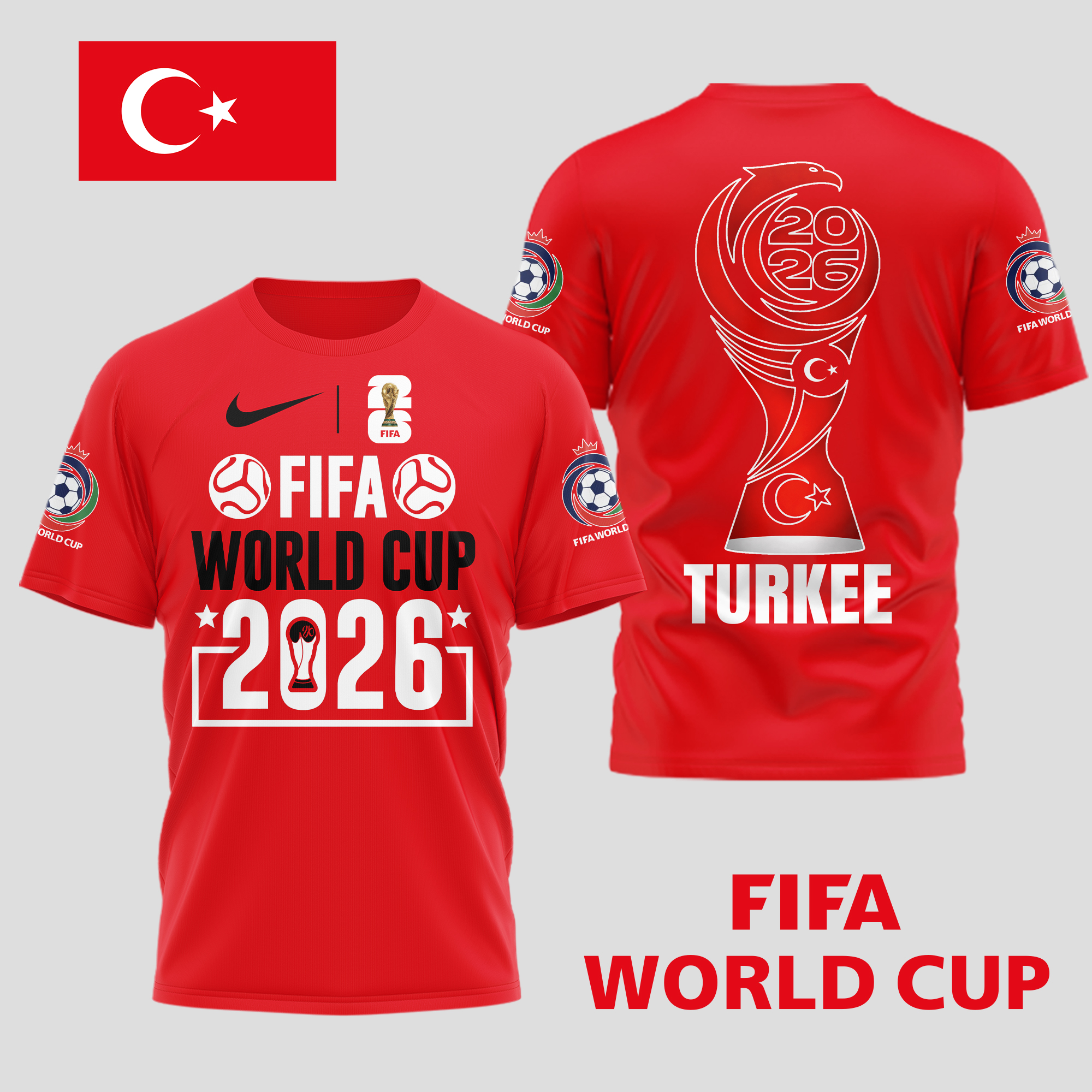 Turkee | Premium World Cup Spirit 2026 World Cup 2026 3D T-Shirt TTH210536 - Image 3