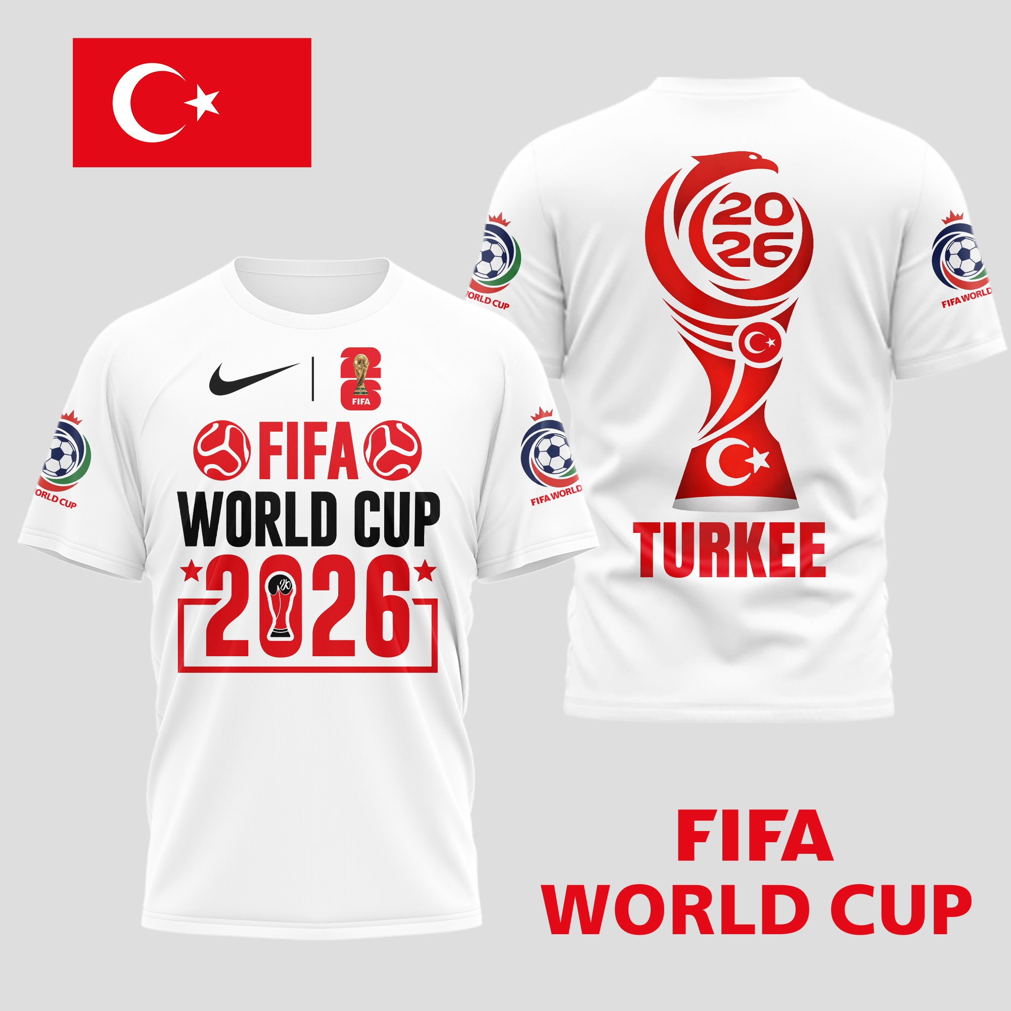 Turkee | Premium World Cup Spirit 2026 World Cup 2026 3D T-Shirt TTH210536 - Image 2