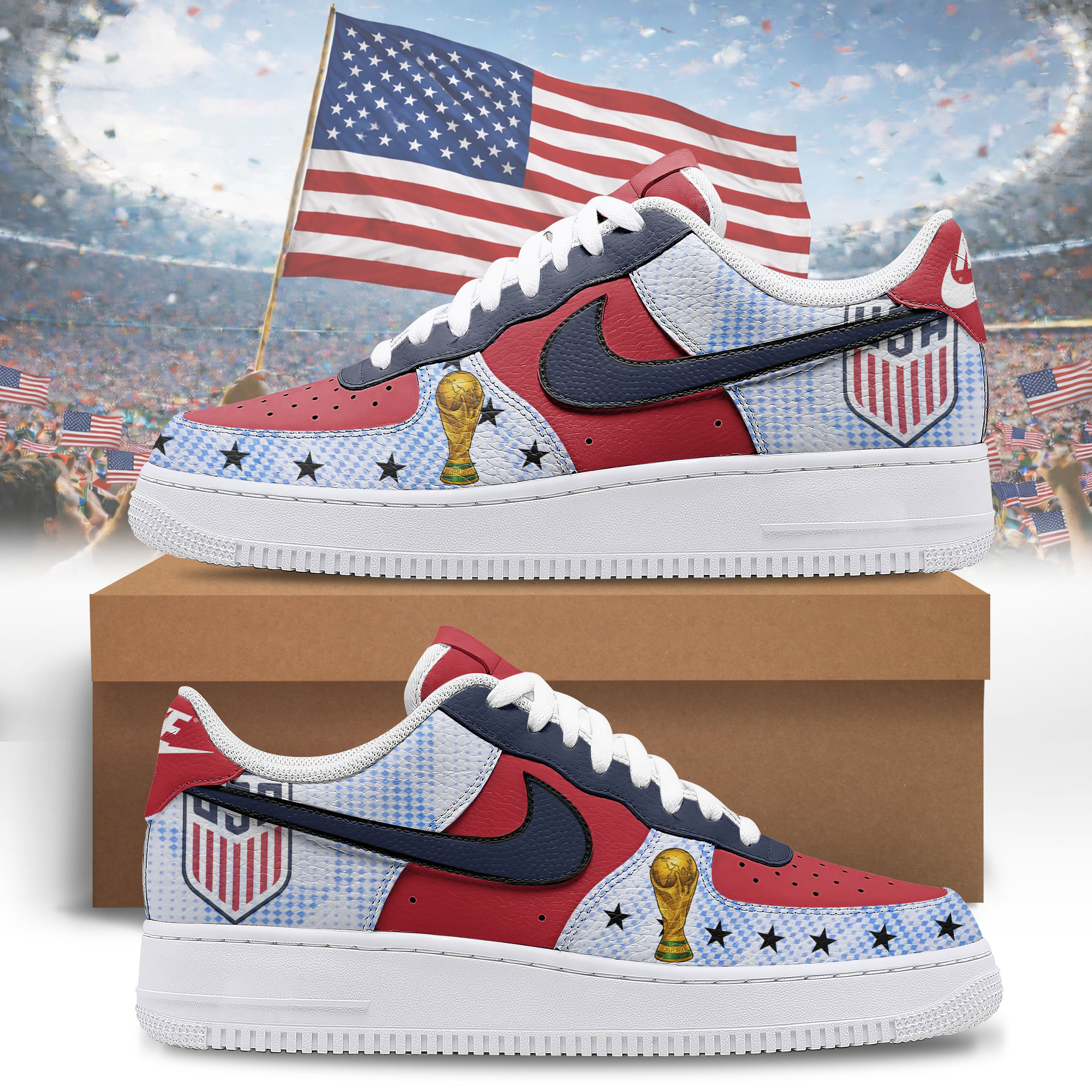 United States – Premium World Cup 2026 Victory Edition AF1 Shoes – Gift for Fans TTH190509 - Image 2