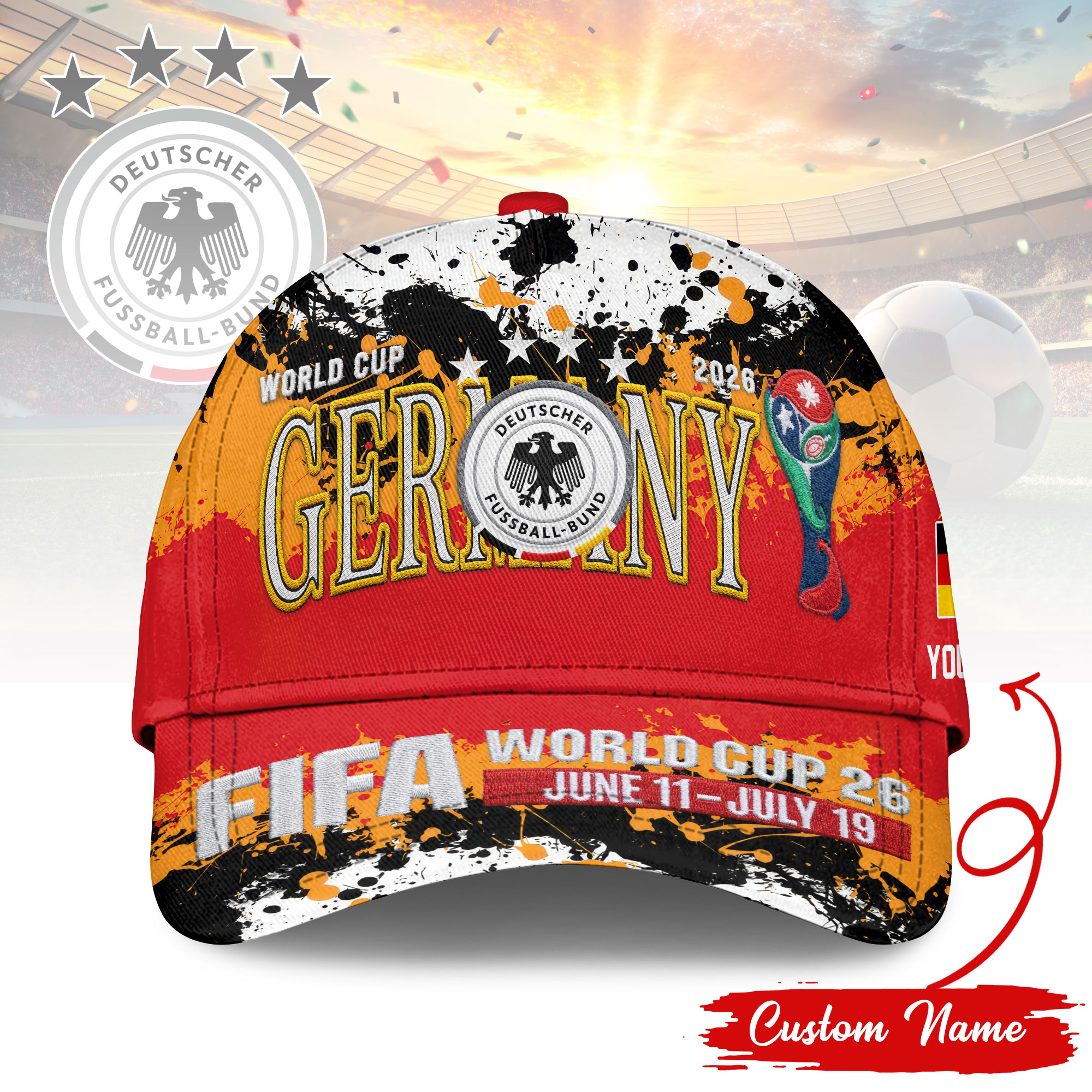 Germany | Premium World Cup 2026 FIFA Classic Cap TTH210542 - Image 2